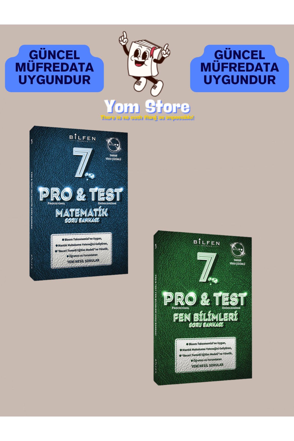 Bilfen Yayıncılık 7. Sınıf Pro Test Matematik + Fen Bilimleri SET Soru Bankası