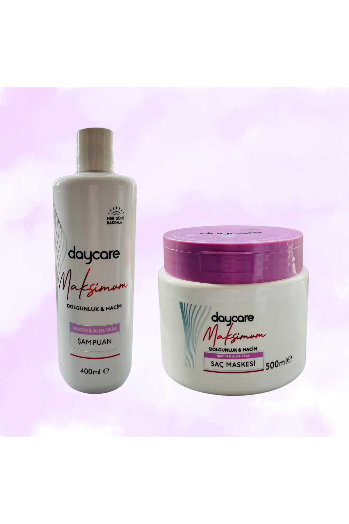 Daycare Maksimum Dolgunluk ve Hacim Şampuan 400 ml - Saç Maskesi 500 ml 2li Set