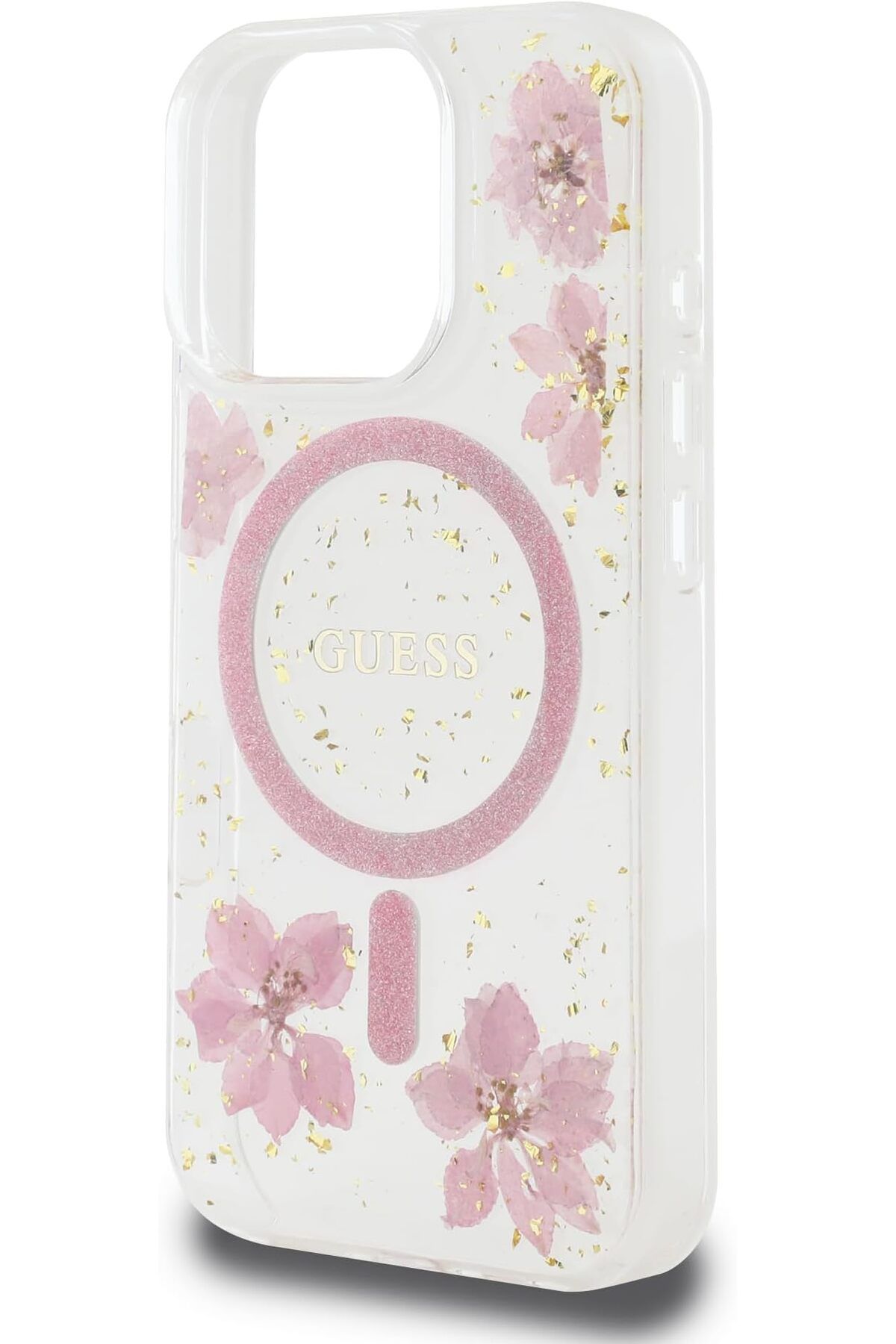 CG Mobile-Compatible With Iphone 16 Pro Max Hard Case With Resin Flowers Design Compatible With Magsafe Drop 6