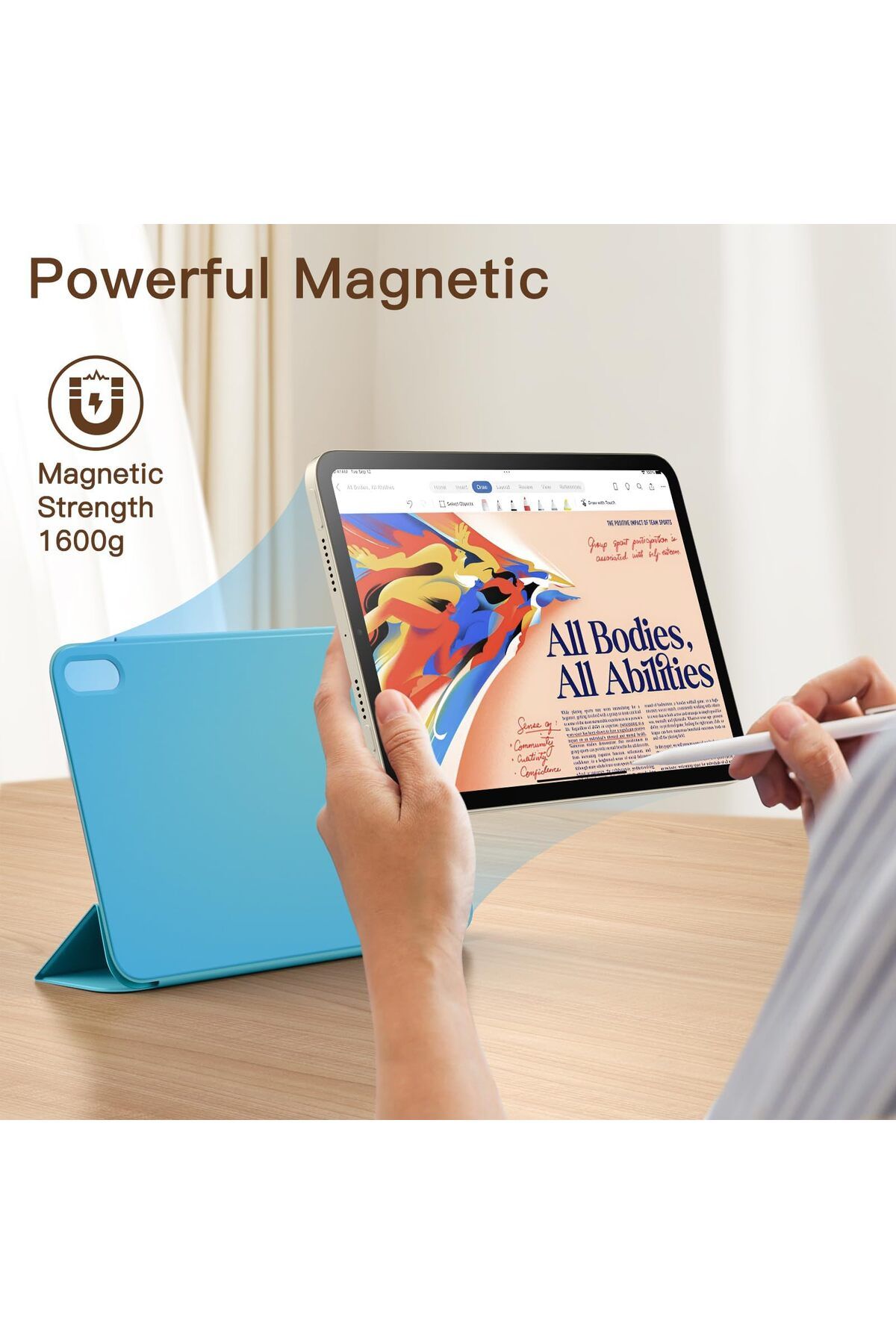 JETech-Magnetic Case For Ipad Mini A17 Pro 2024 Model 7Th Generation Mini 6 2021 Model 6Th Generation 3
