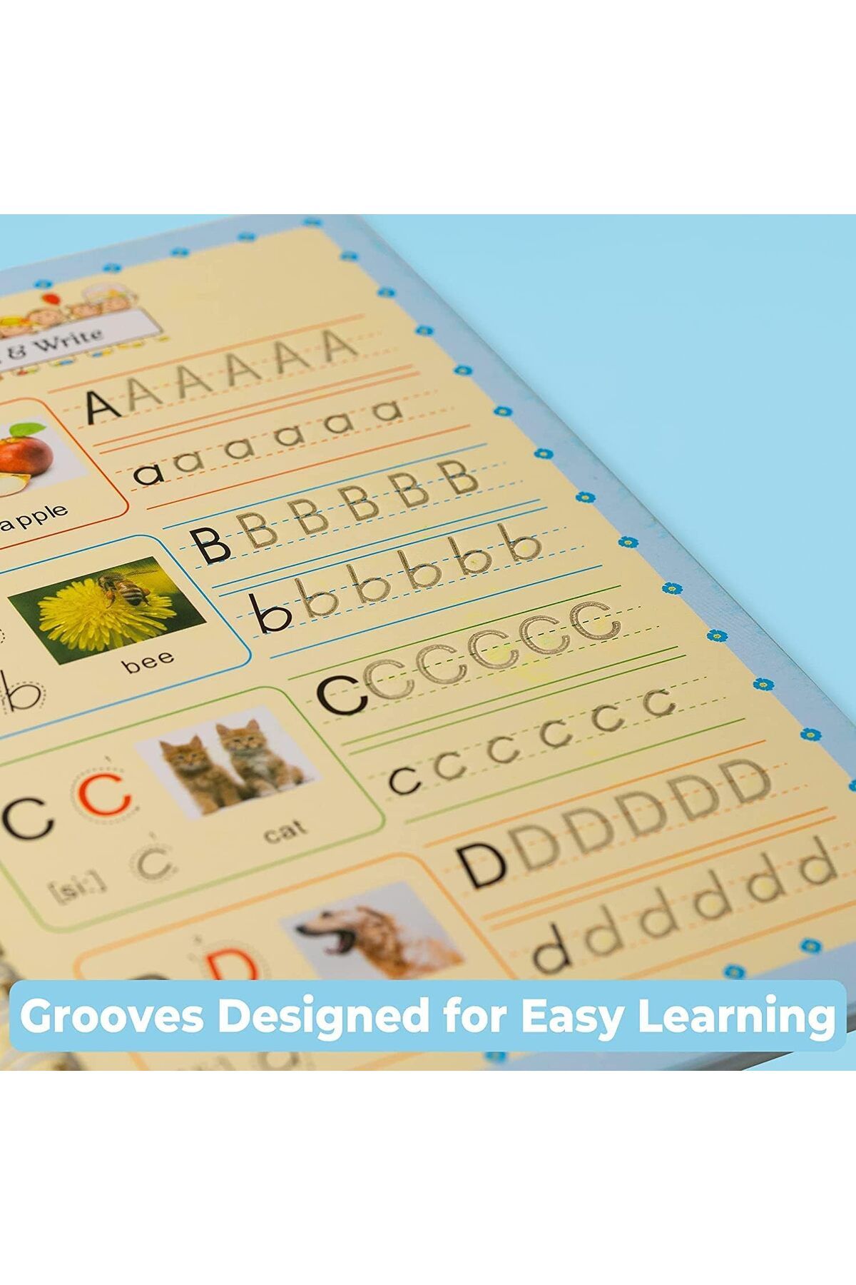erorex-كتب تدريب سحرية للكتابة اليدوية مع قلم سحري و8 عبوات قابلة لإعادة التعبئة، كتاب تدريب للأطفال 3