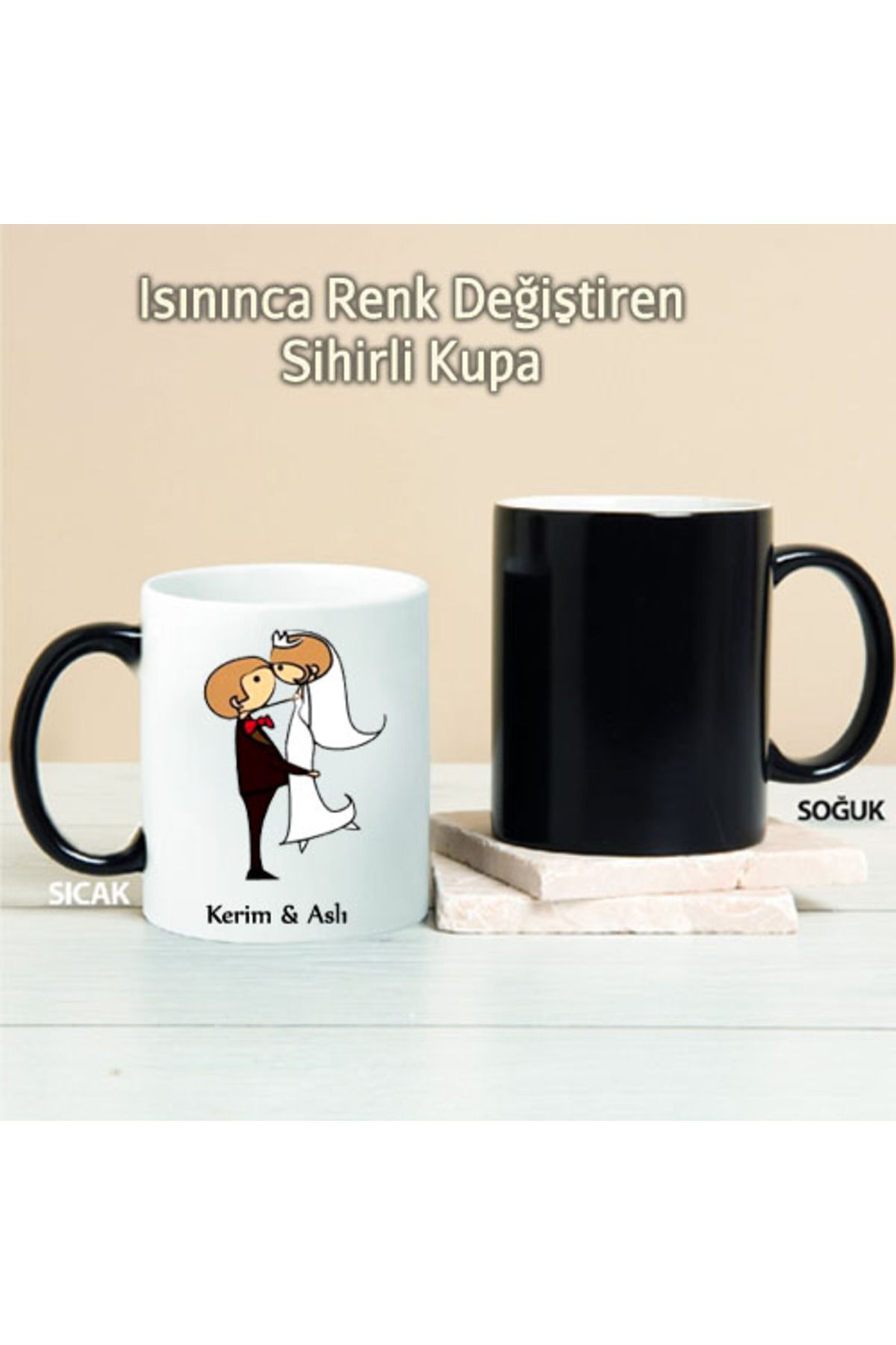 feifei Gelin & Damat Kişiye Özel Sihirli Kupa Pi212