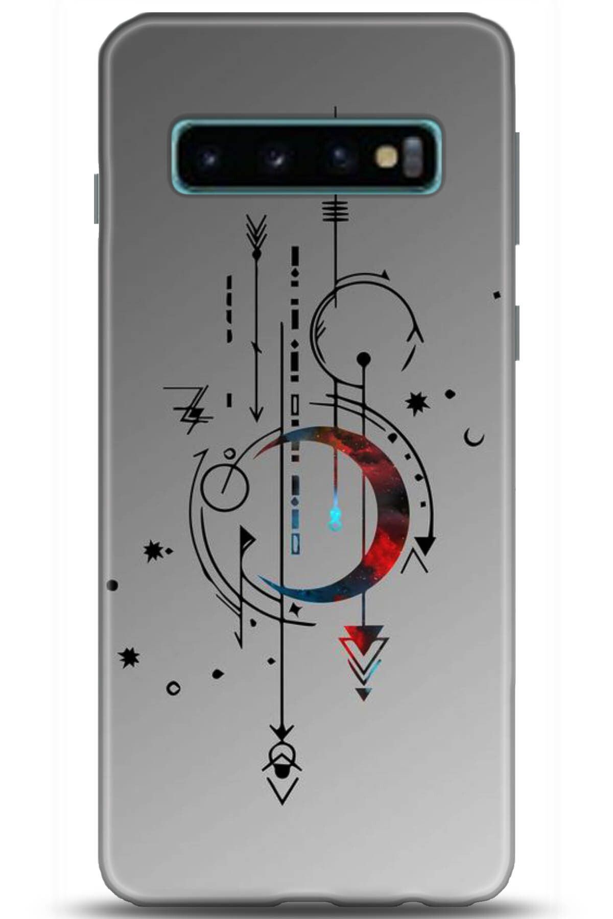 Noprin Samsung Galaxy S10 Plus Kılıf HD Baskılı Kılıf - Happiness Series 5182