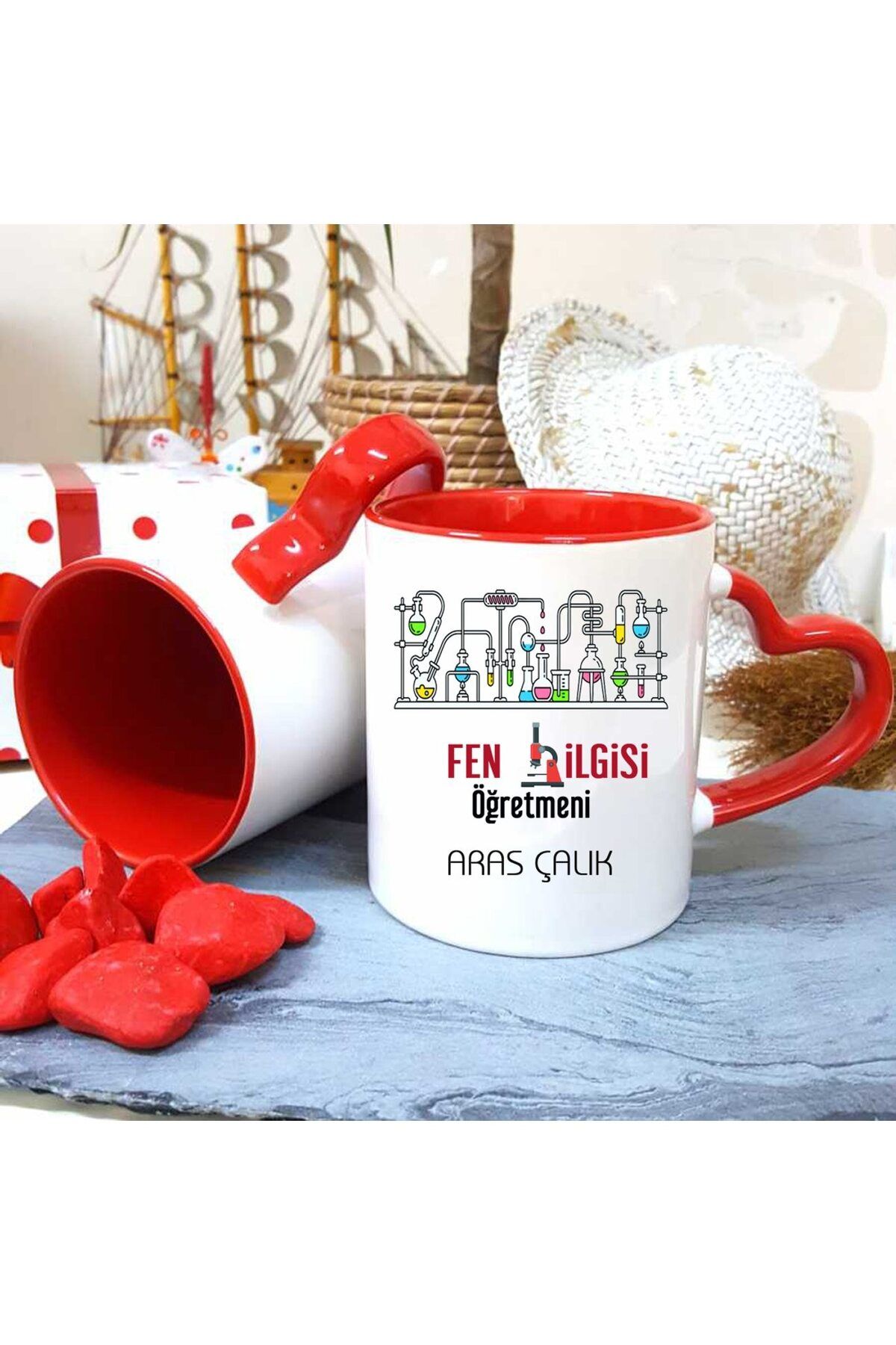feifei Fen Bilgisi Öğretmenine Özel Öğretmenler Günü Hediyesi Kişiye Özel Kupa Bardak