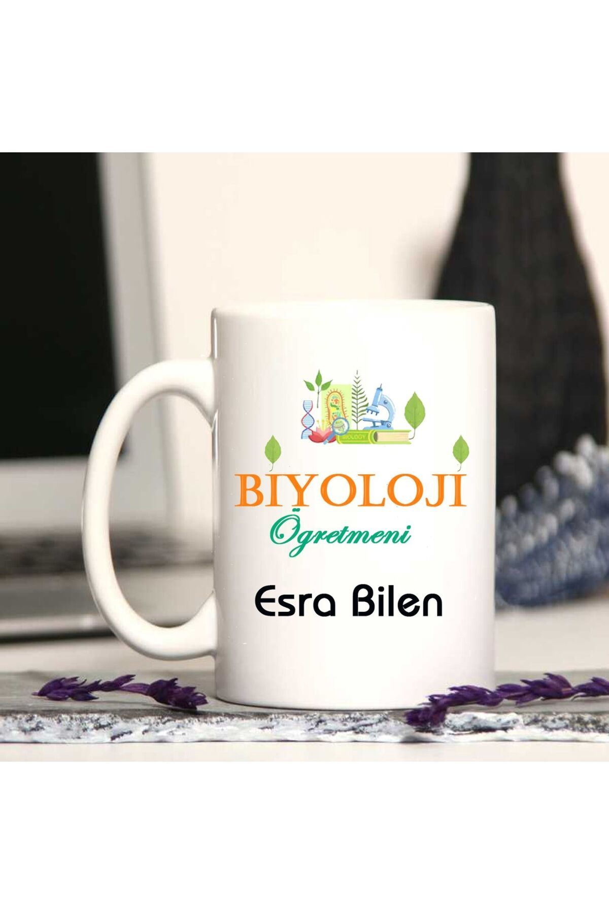 feifei Biyoloji Öğretmenine Özel Öğretmenler Günü Hediyesi Kişiye Özel Kupa Bardak