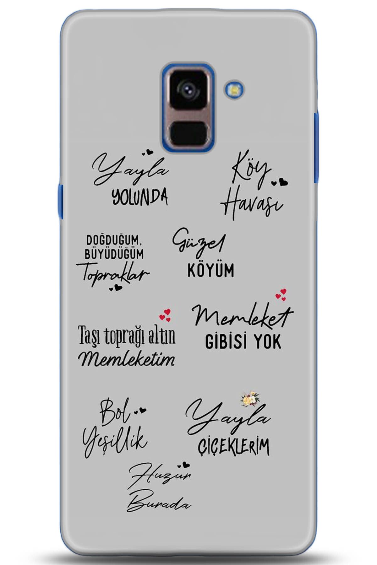 Noprin Samsung Galaxy A8 PLus 2018 Kılıf HD Baskılı Kılıf - Happiness Series 5210