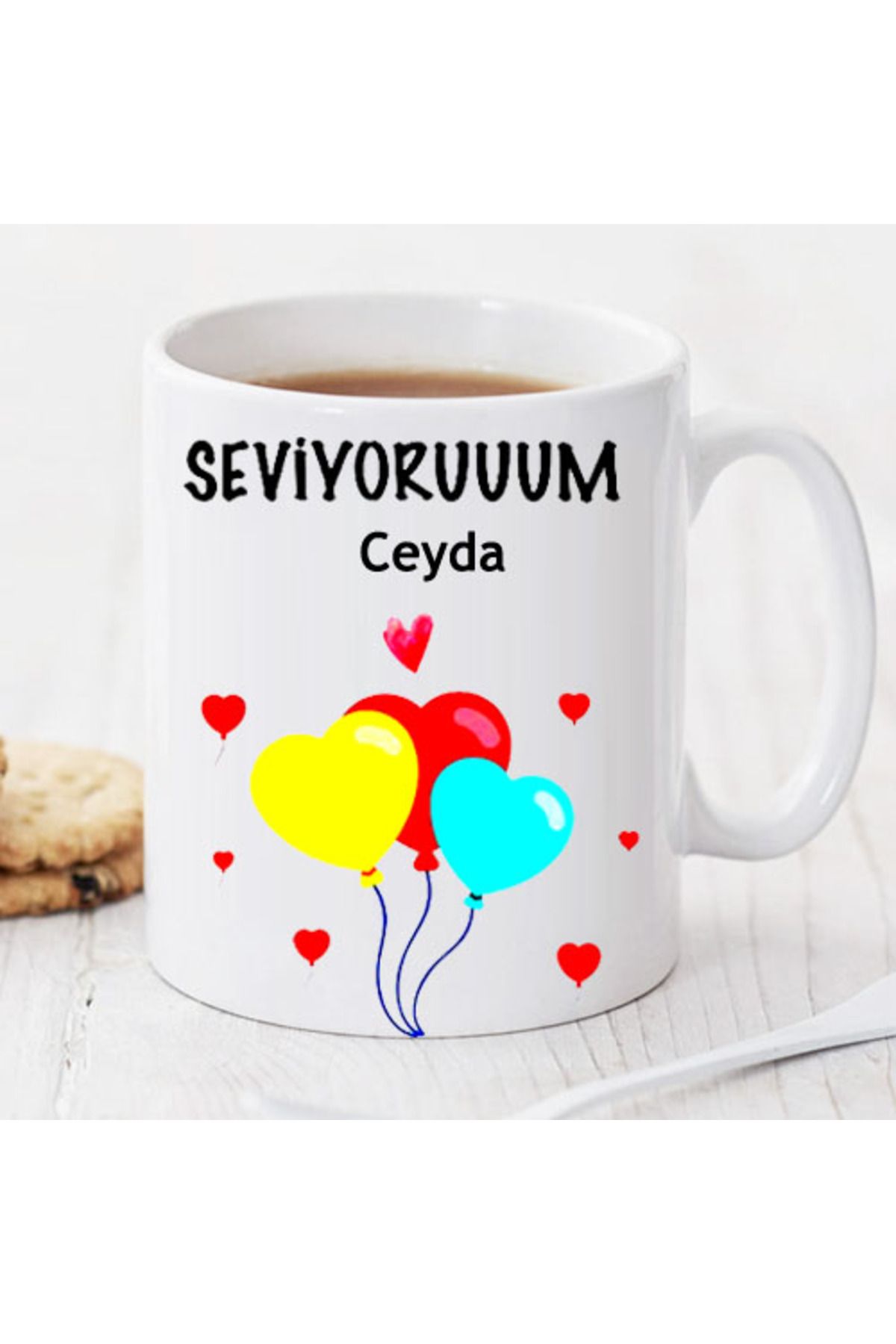 feifei Seviyoruuum Kişiye Özel Kupa Pi124