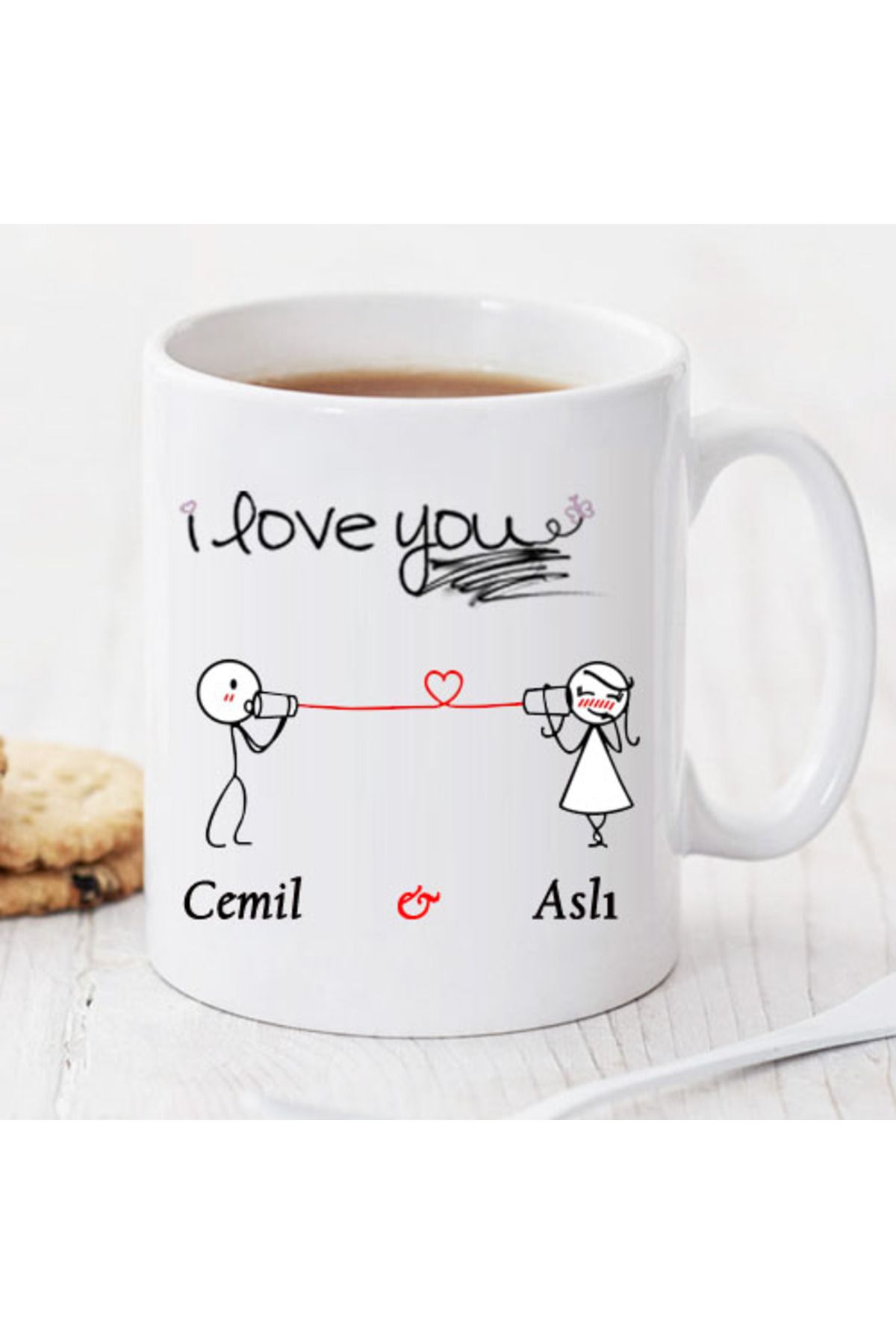 feifei I Love You Kişiye Özel Kupa Pi158