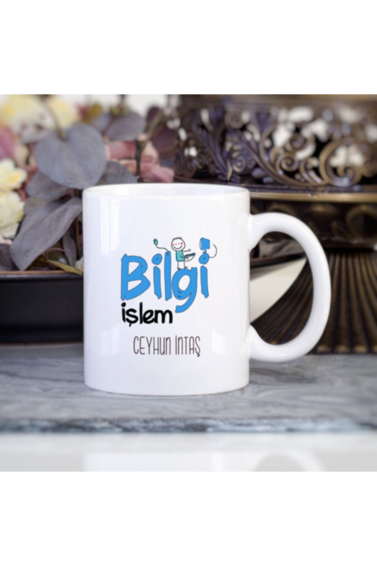 feifei Kişiye Özel Bilgi İşlem Kupa Bardak