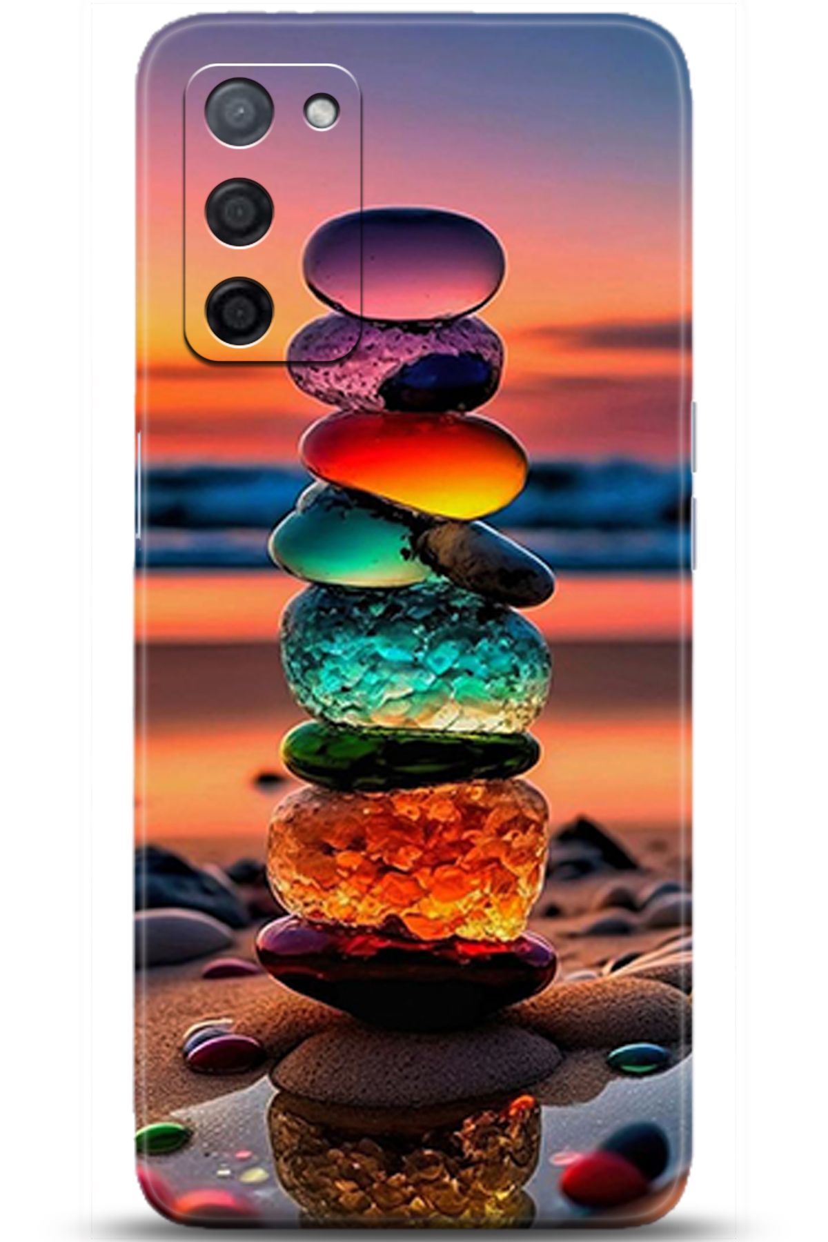 OPPO A55 5G Kılıf HD Baskılı Kılıf - Happiness Series 5235
