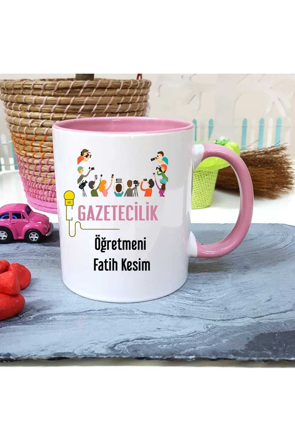 feifei Gazetecilik Öğretmenine Özel Öğretmenler Günü Hediyesi Kişiye Özel Kupa Bardak