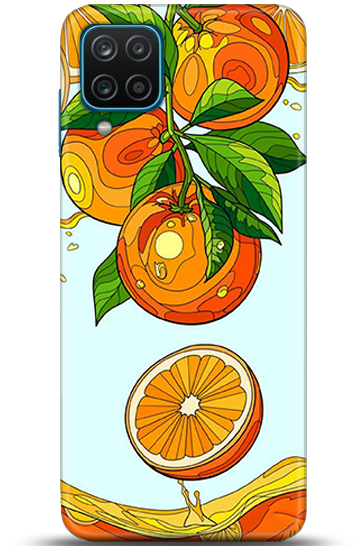 Noprin Samsung Galaxy A12 Kılıf HD Baskılı Kılıf - Happiness Series 5202