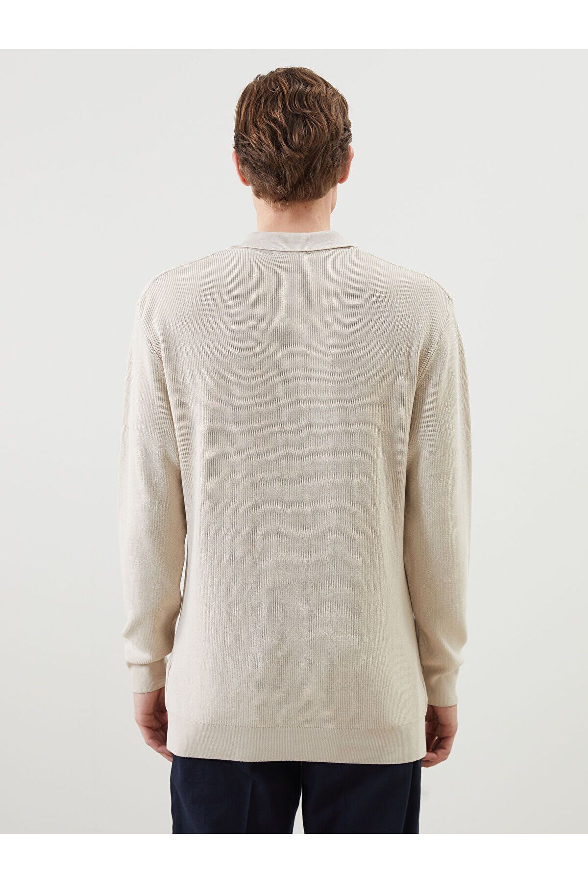 LC Waikiki-Polo Neck Long Sleeve Men's Knitwear Sweater 4
