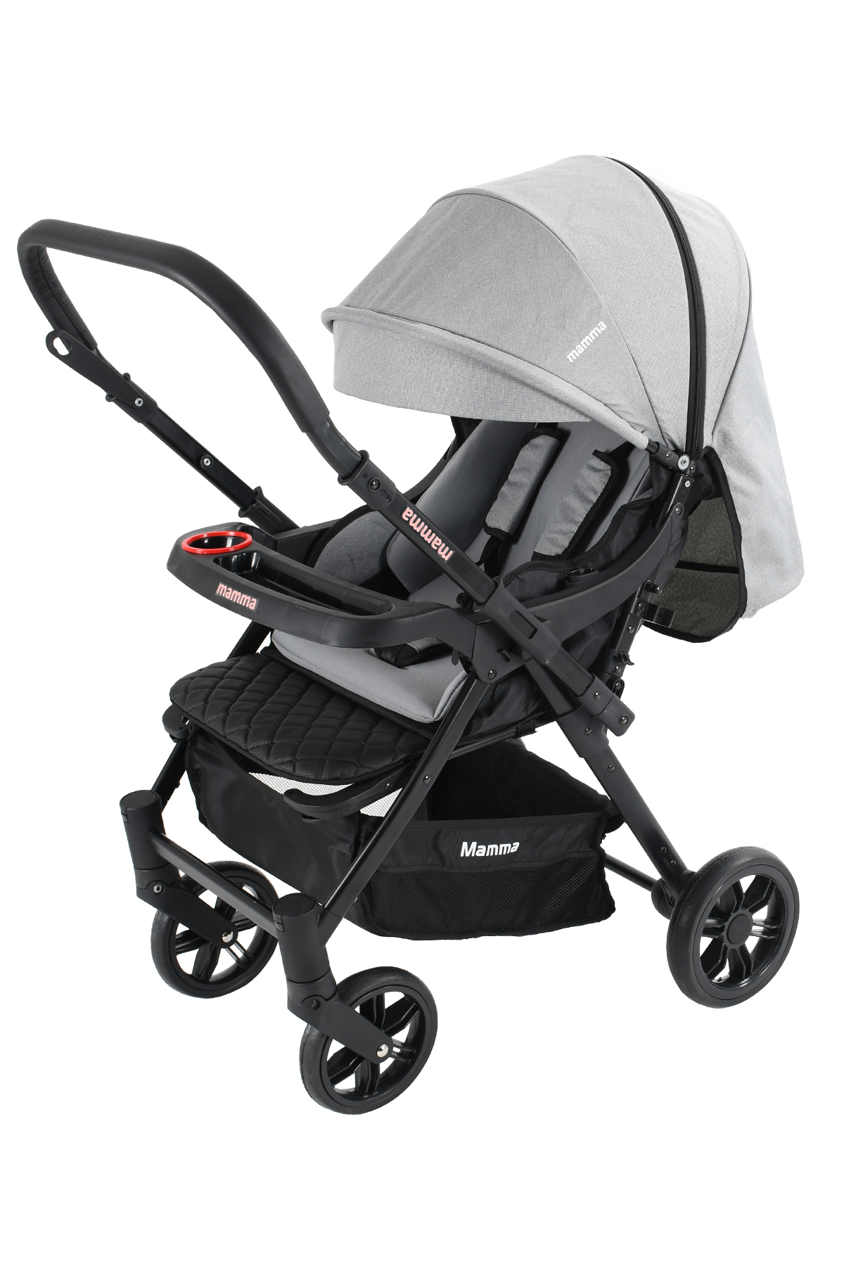 Mamma Alfa 6 in 1 Yeni Nesil Mama Tablalı Çift Yönlü Bebek Arabası fotoğrafı 2 (önizleme)