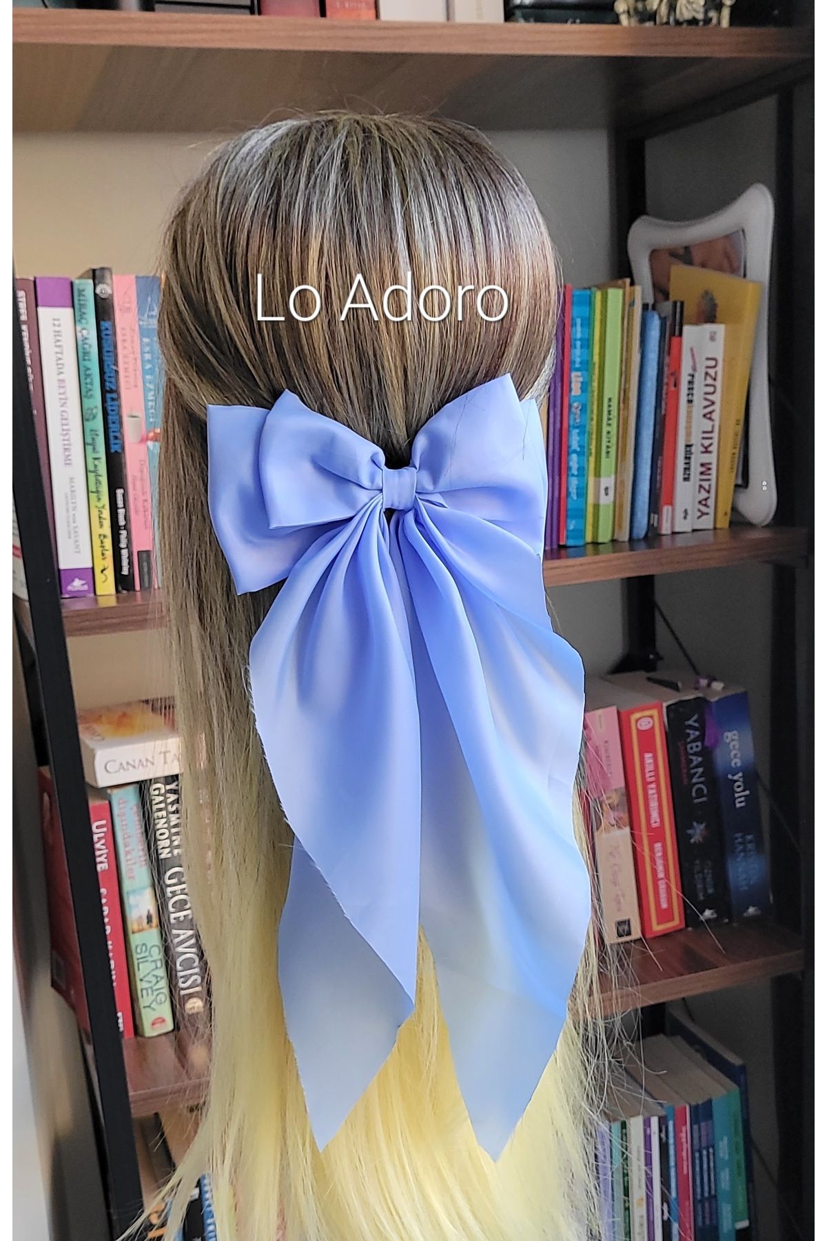 LO ADORO-Black Leaf Tail Buckle Purple Buckle Baby Blue Buckle Hair Accessory 2