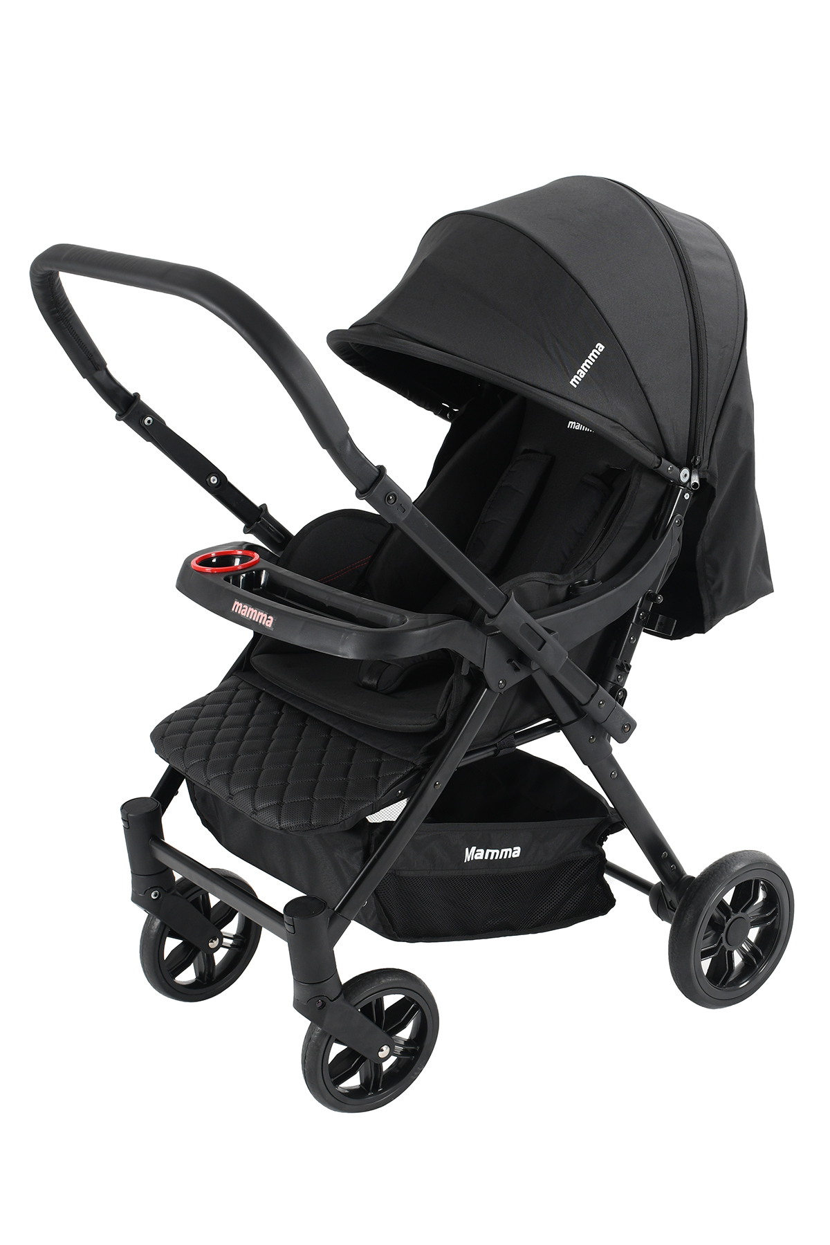 Mamma Alfa 6 in 1 Yeni Nesil Mama Tablalı Çift Yönlü Bebek Arabası fotoğrafı 2 (önizleme)