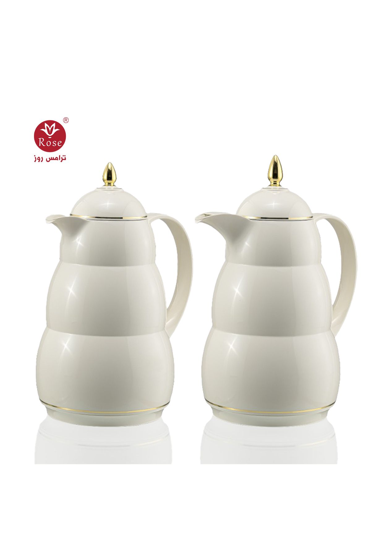 Rose-RS-2222-Tea and coffee thermos set consisting of 2 rose thermoses, 1 liter capacity 1