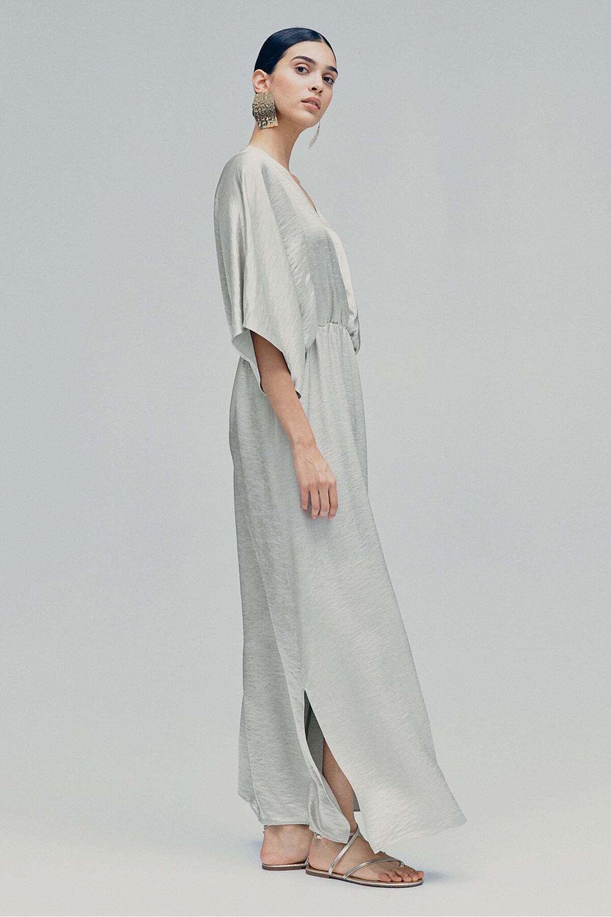 H&M-فستان قفطان بخصر 2