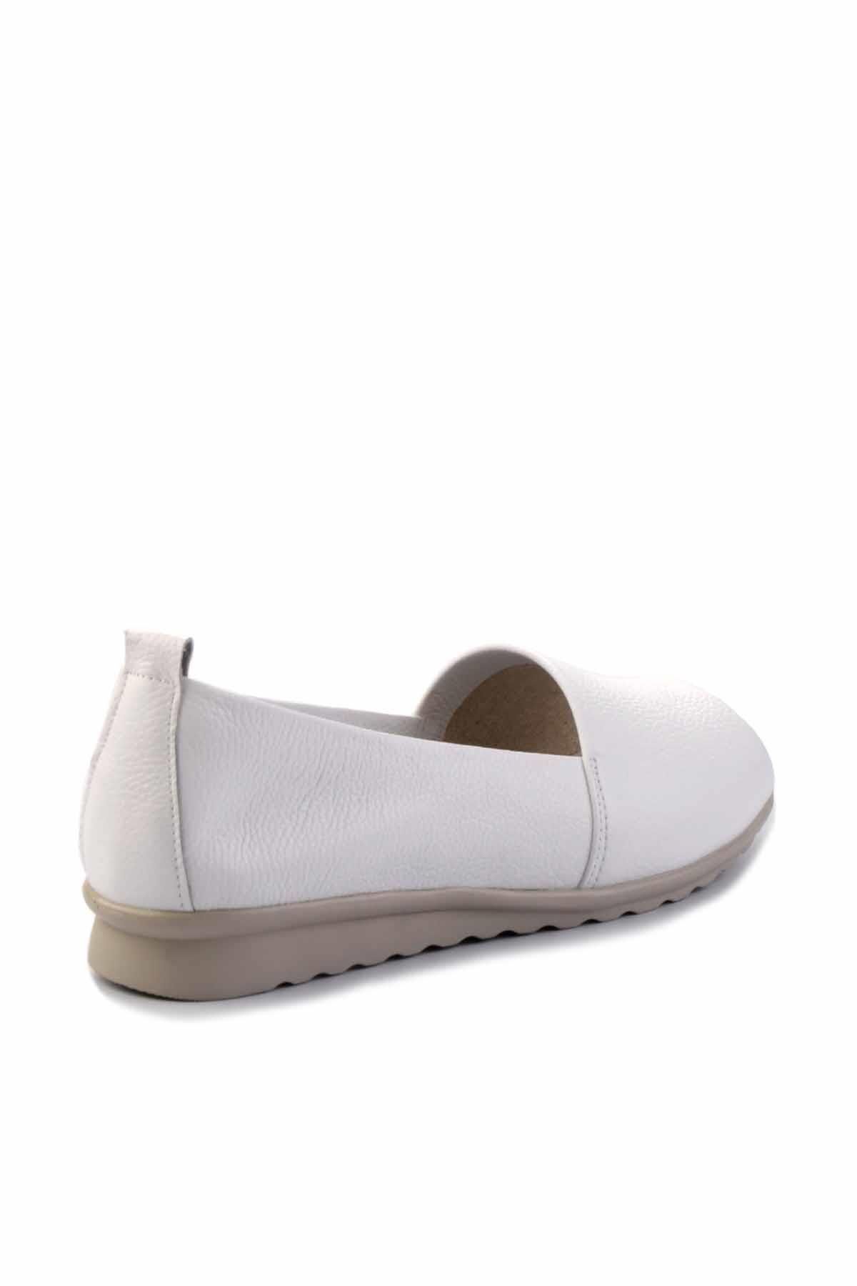 Bambi-Mattweiße Damen-Espadrille aus echtem Leder K 01582664003 4