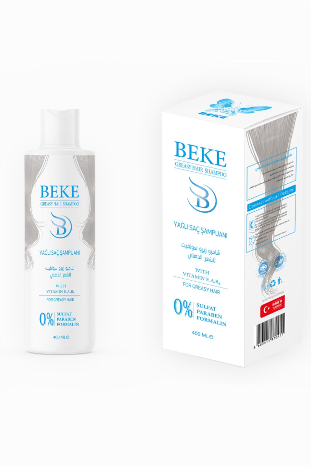 BELLA BEAUTY BEKE Yaĝlı Saç Şampuanı 400ML