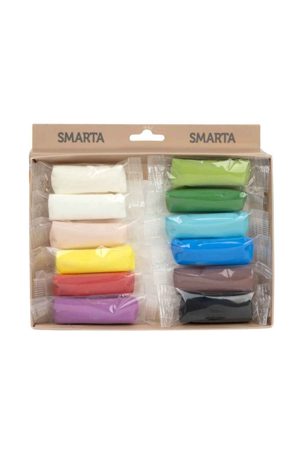 Smarta-Polymer Clay Air Dry Modeling Plasticine Basic Set 12X25Gr 3