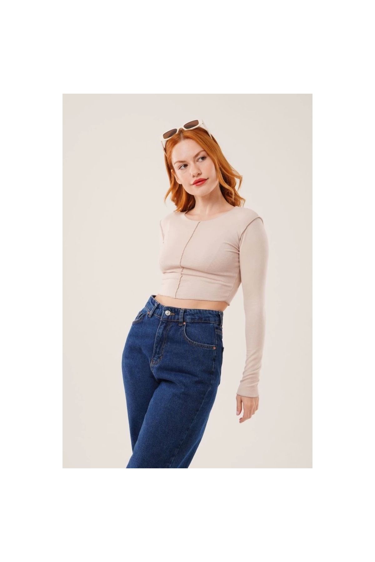 Narnuga MARSiLYAN- Ters Dikişli Basic Body Bluz