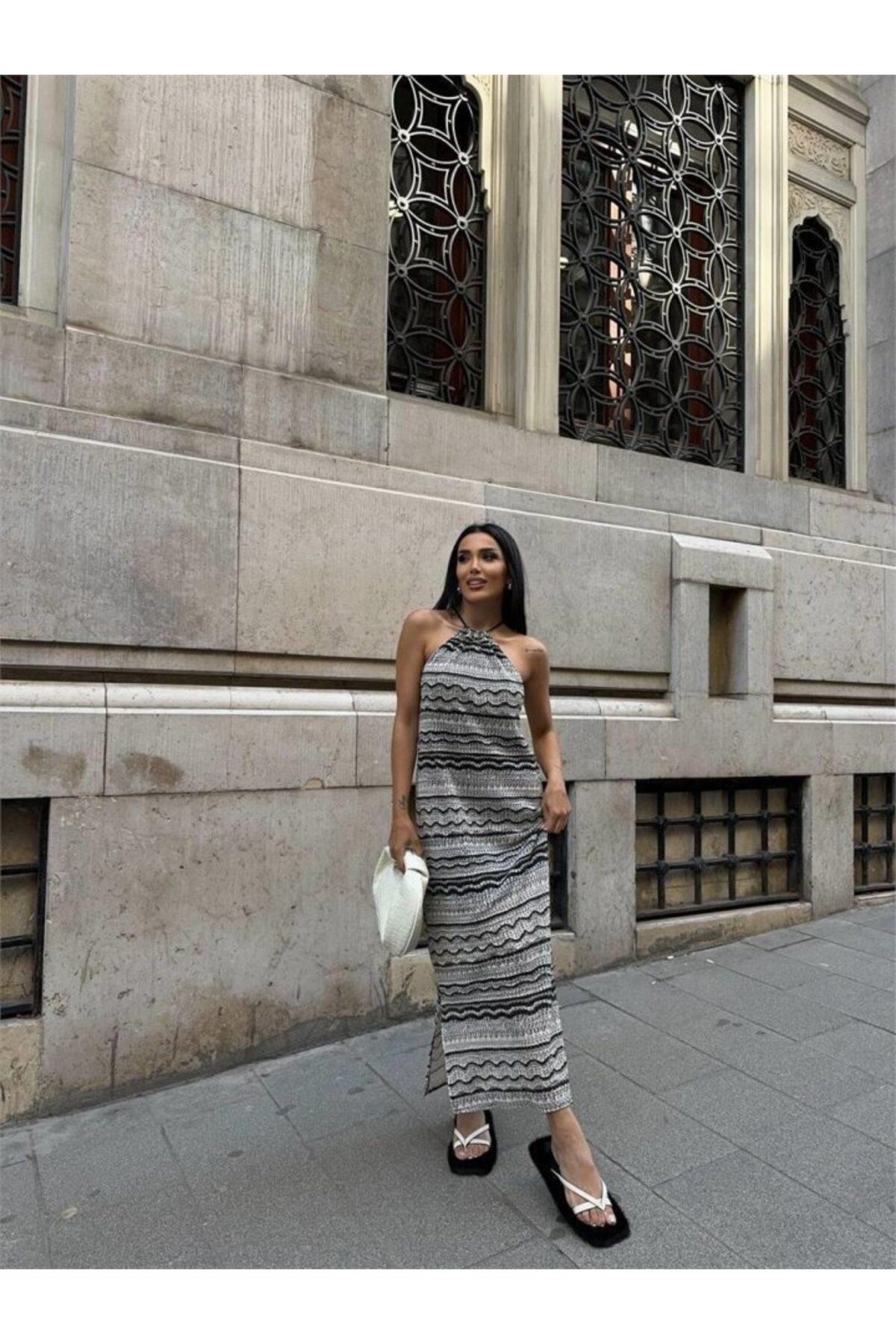 Rose's Boutique All About Women-Bej Rose's Boutiqe Dress - Sleeveless Neck from Bağlamlı 2