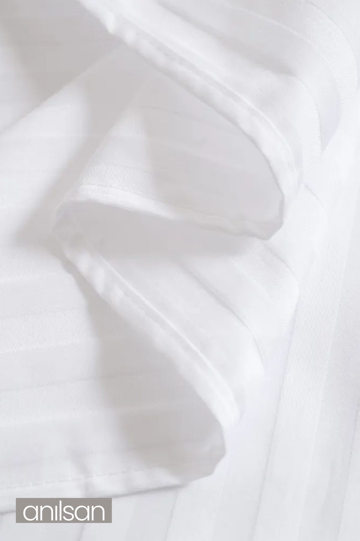 Anılsan-83 String Striped Satin Bedsheet - Single and Double, Home and Hotel Bedsheet, Simple and Elegant 6