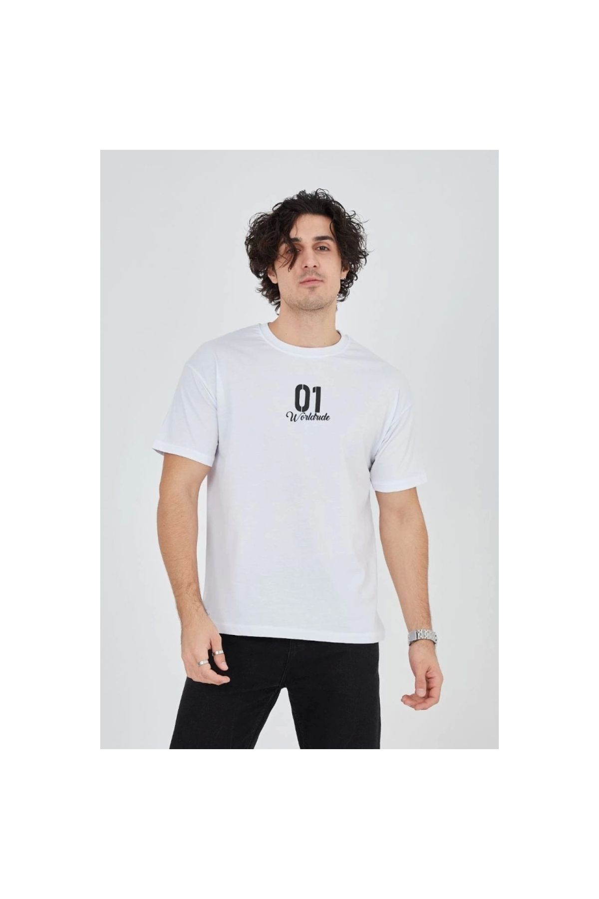 Narnuga MARSiLYAN- Erkek Bisiklet Yakalı Baskılı TShirt