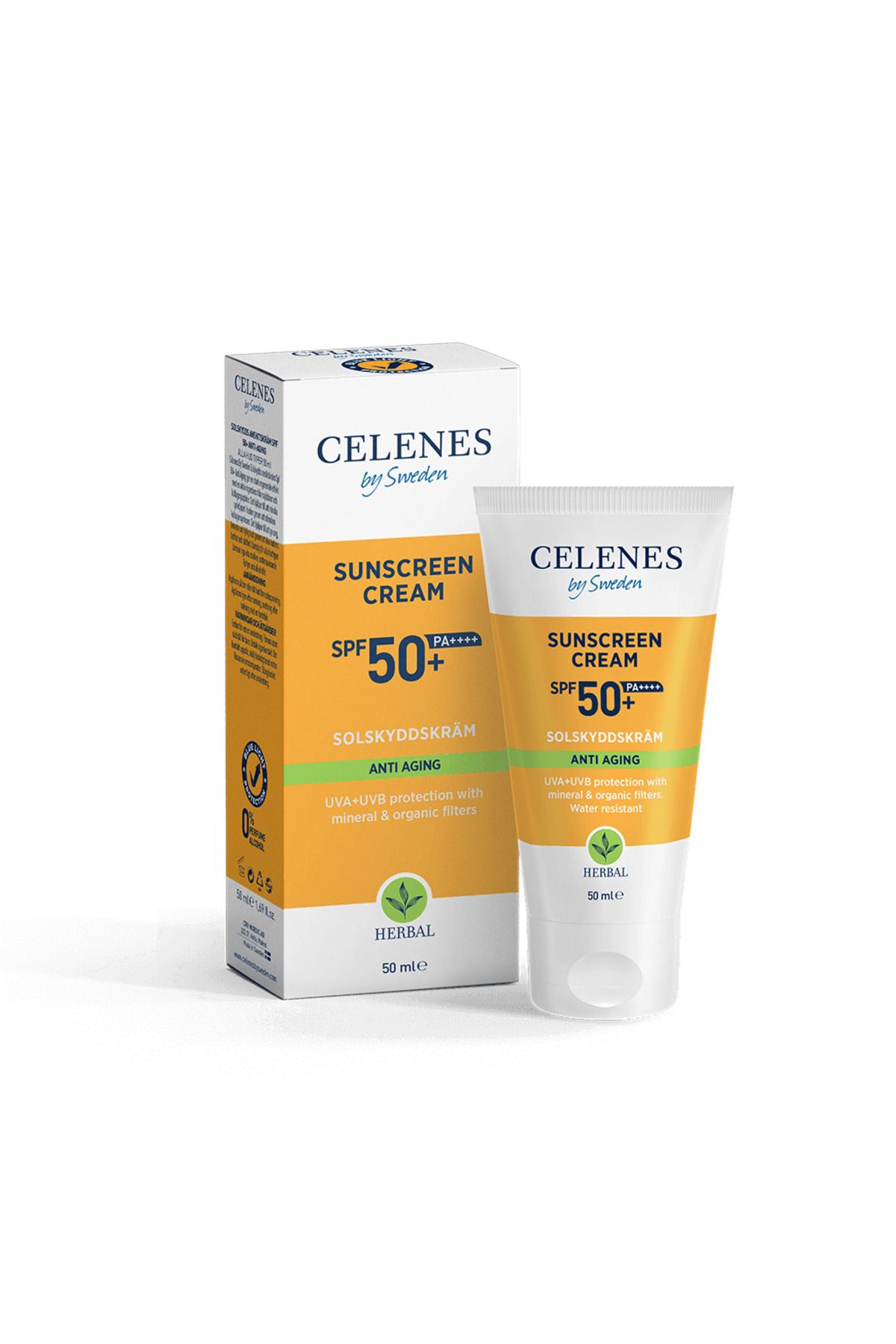 Celenes Herbal Yaşlanmaya Karşı Güneş Kremi 50+Spf 50 ml