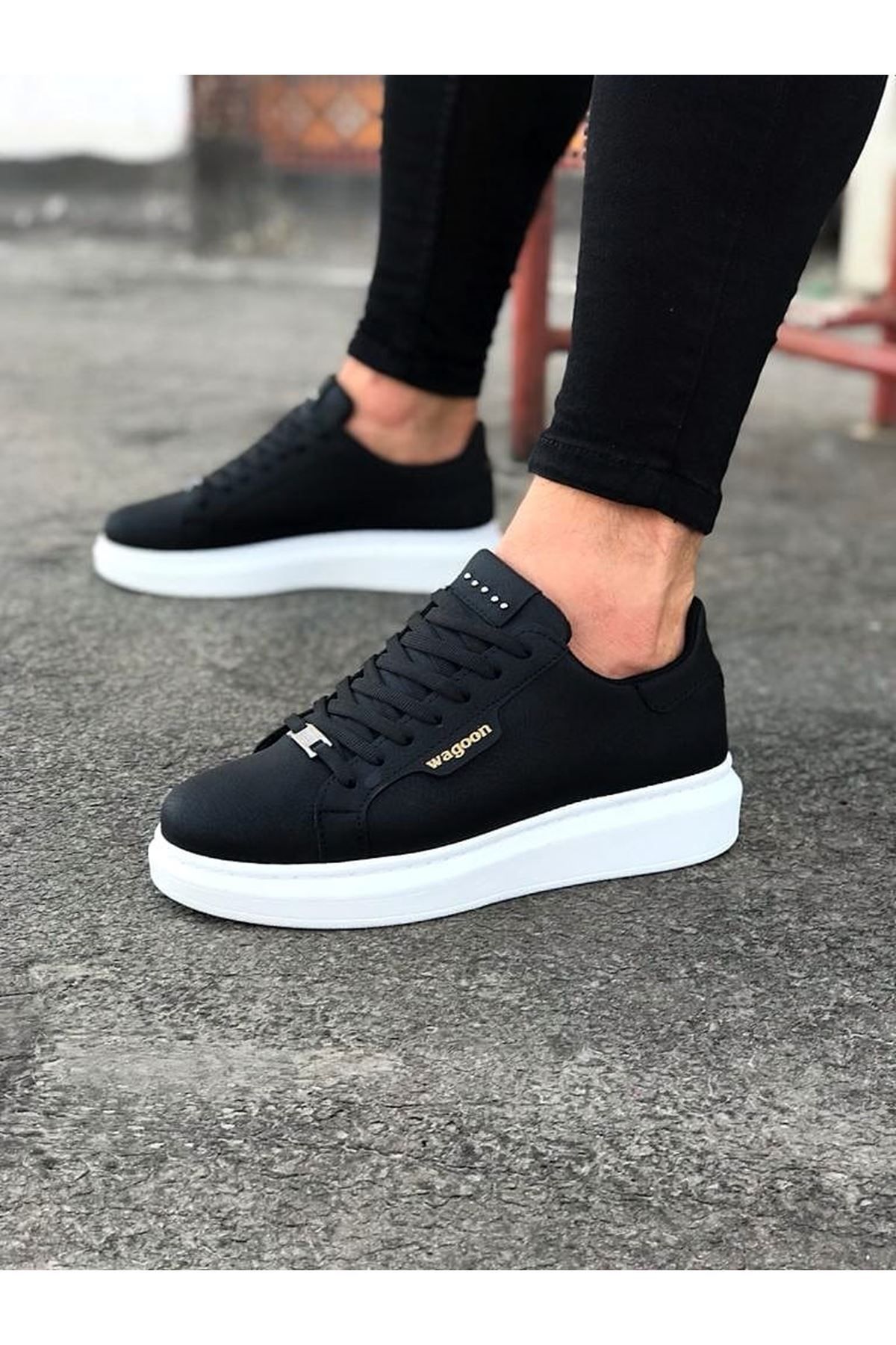 35AVM WG01 Siyah Erkek Casual Ayakkabı