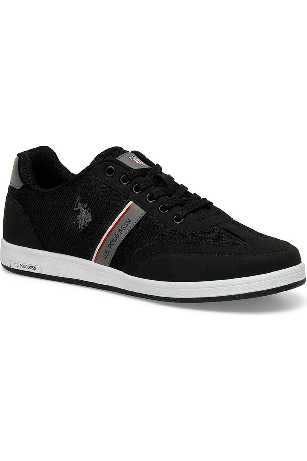 U.S. Polo Assn. Günlük Bağcıklı Spor Ayakkabı Siyah Erkek Sneaker