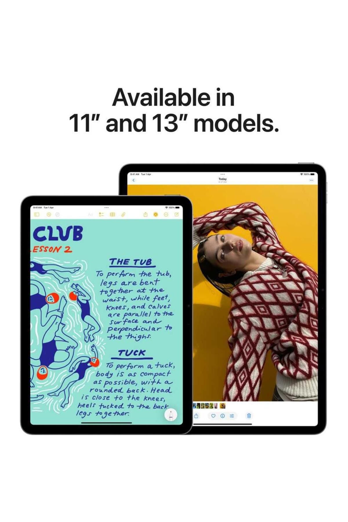 Apple-آيباد إير 13 بوصة واي فاي 128 جيجابايت - رمادي فضائي (M3) 4
