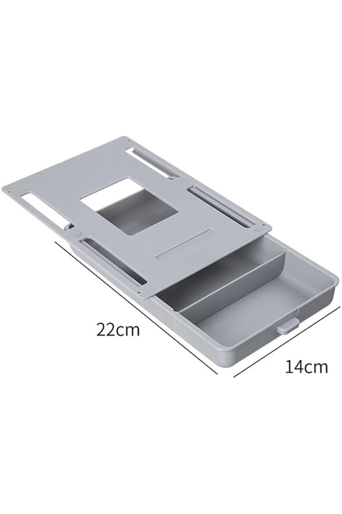 COOYA-Under Table Drawer, Mounted Sliding Pull Out Drawer, Large Capacity Hidden Pencil Tray Drawer 3