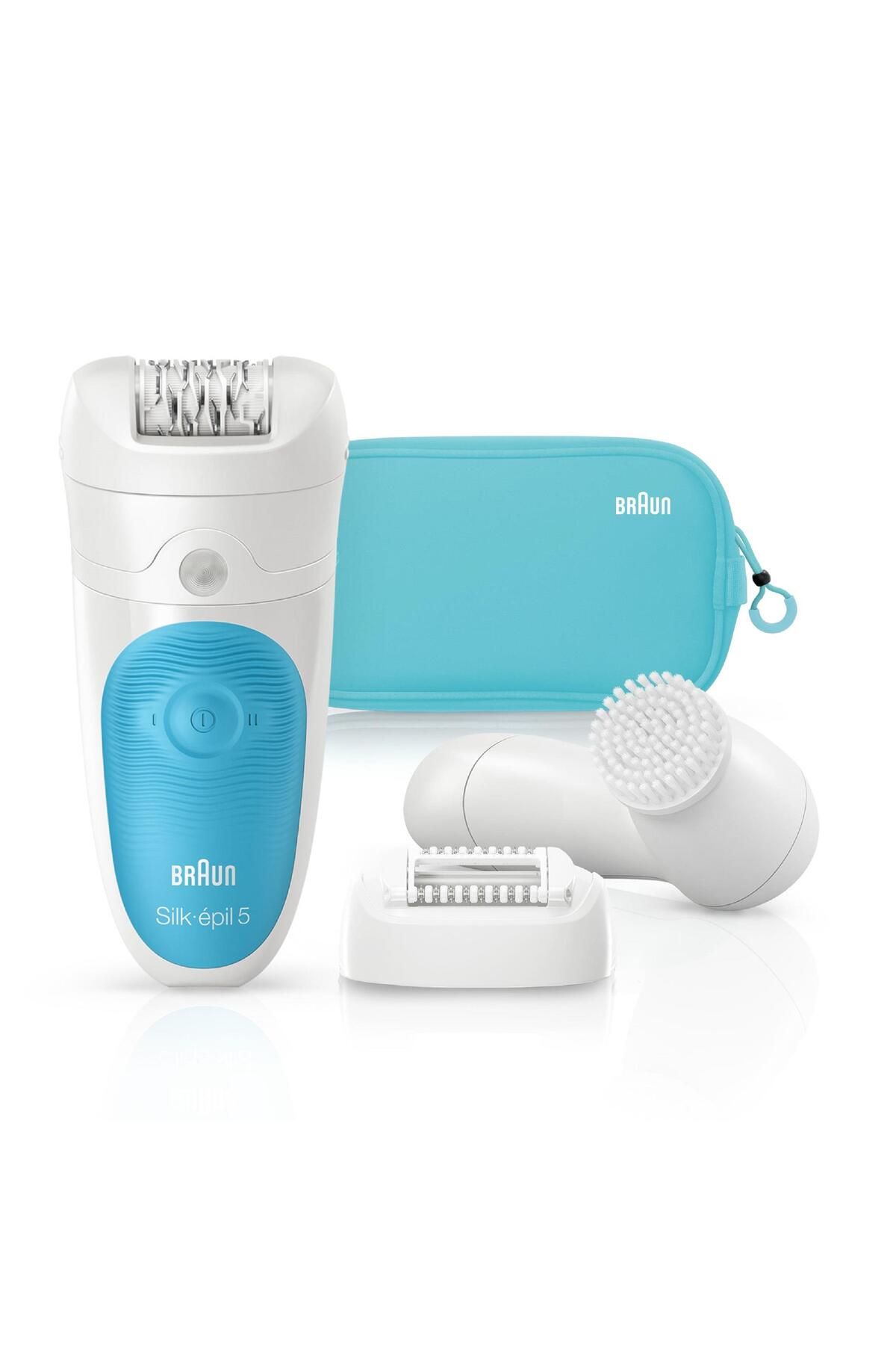 Silk-épil 5 5545 Sensosmart, Kablosuz, Islak&kuru, Epilatör Yüz Temizleme Fırçası
