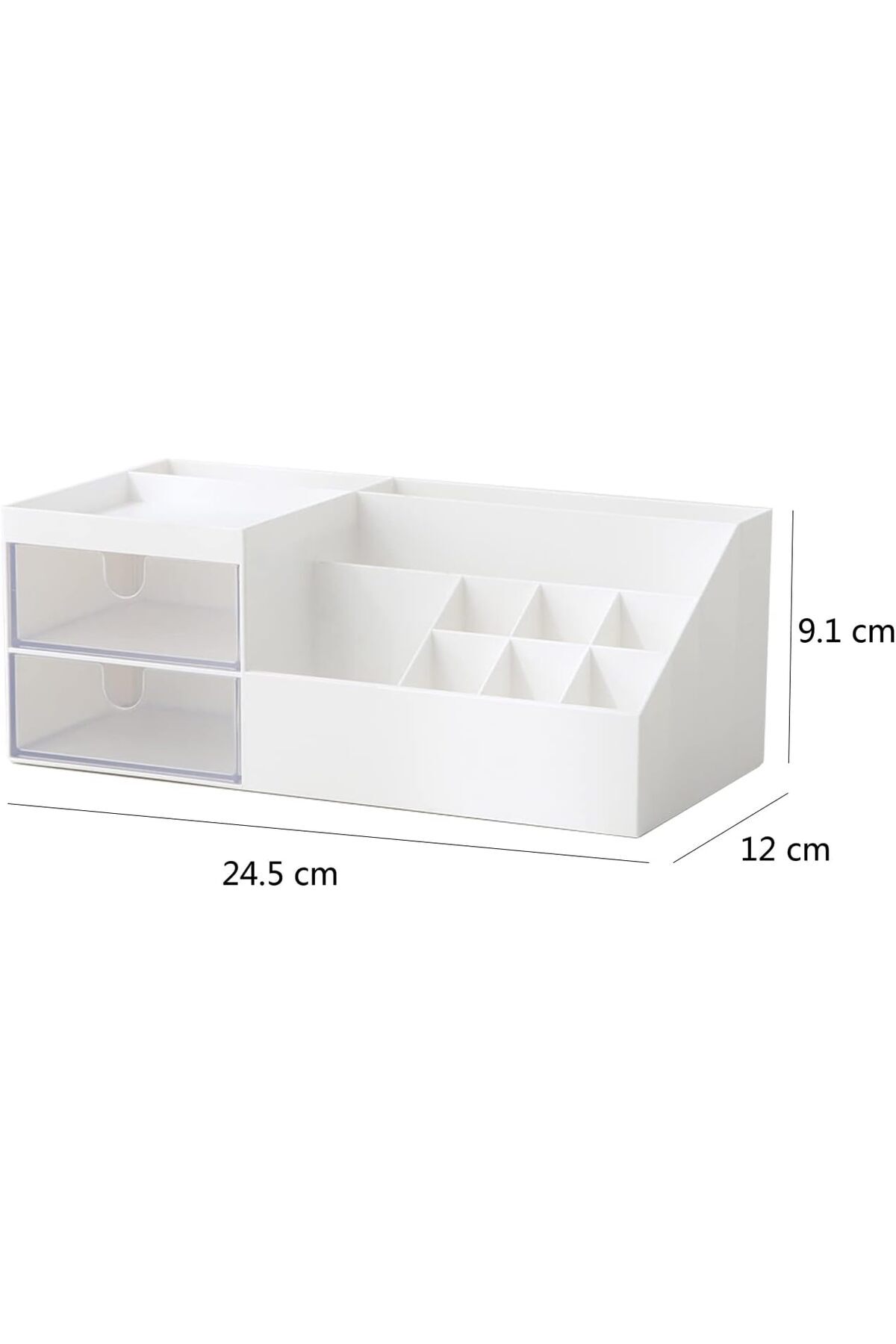 COOYA-Makeup Organizer, Desk Organizer with Drawers, for Office Supplies Cosmetics Jewelry Parts 6