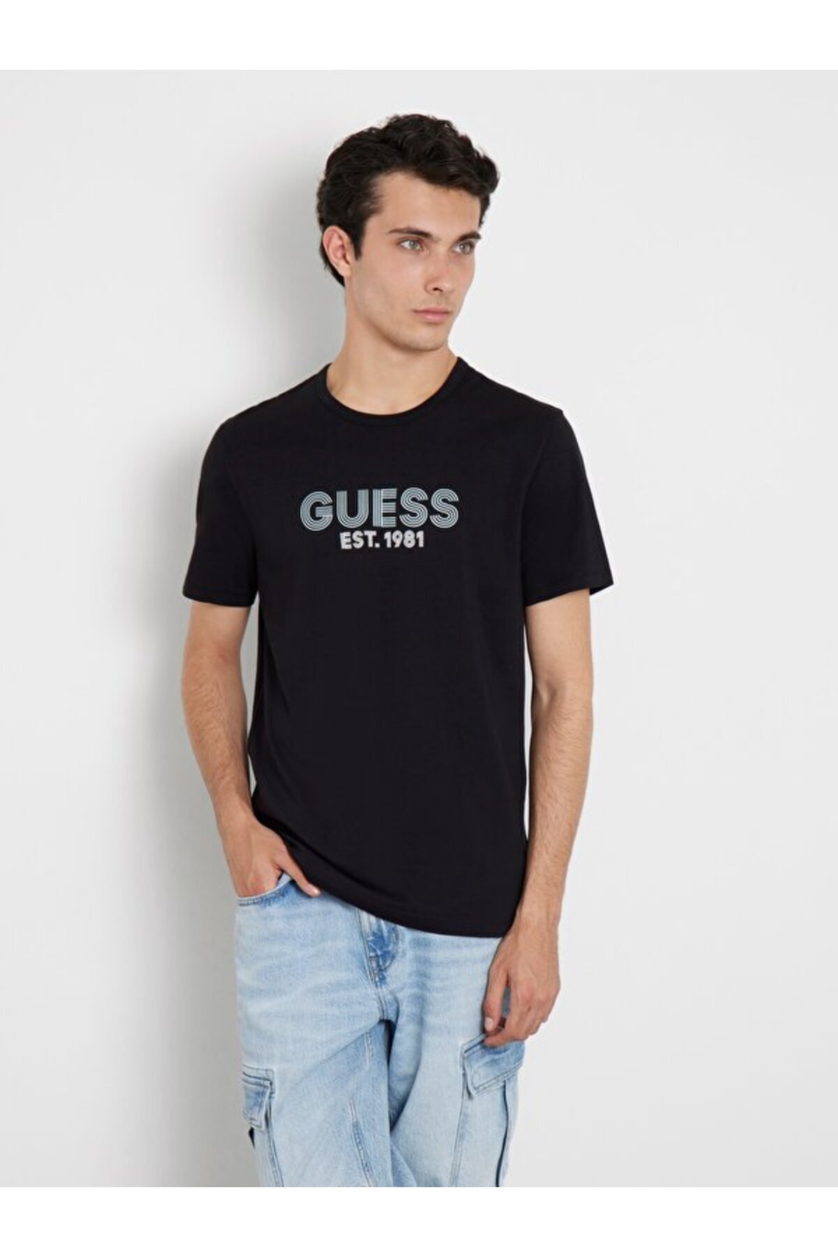 گس تی شرت مردانه طرح کلاسیک اسلیم فیت