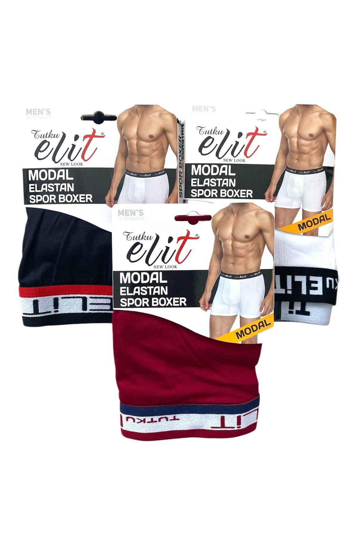 DONLİZZA Tutku Elit Modal Elastan Erkek Spor Boxer 3 Adet