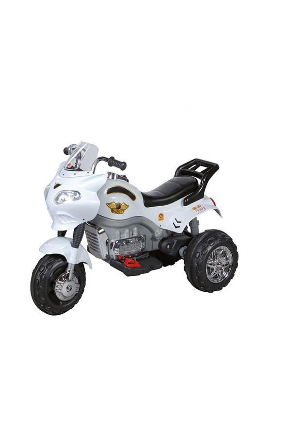 toysclub ALIS TOYS 404 AKULU TURBO GO-WAY 12 VOLT MP3 MOTOSIKLET BEYAZ 12 VOLT