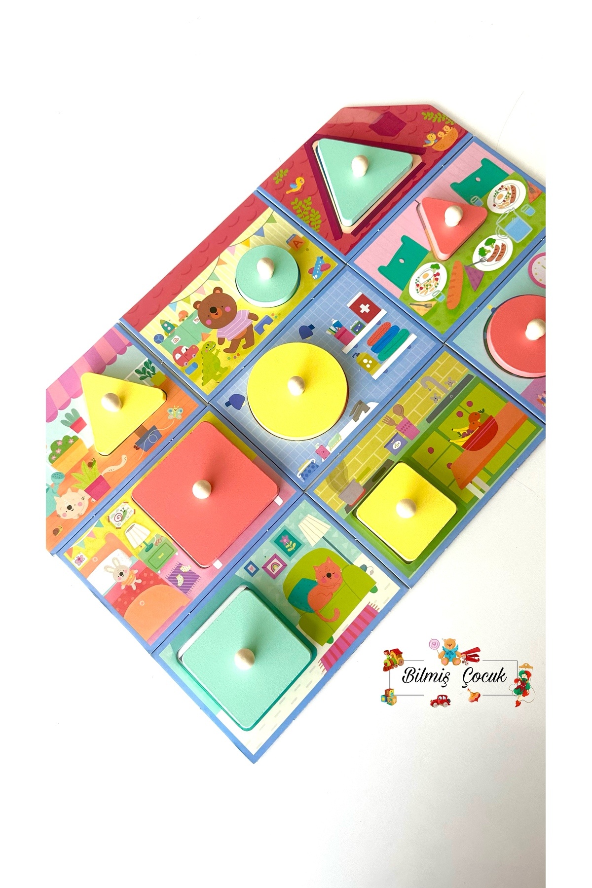 BİLMİŞ ÇOCUK Headu Progressive Babies Montessori Puzzle- Gelişen Bebekler Ahşap Parçalı ( 1 - 3 Yaş ) fotoğrafı 7 (önizleme)