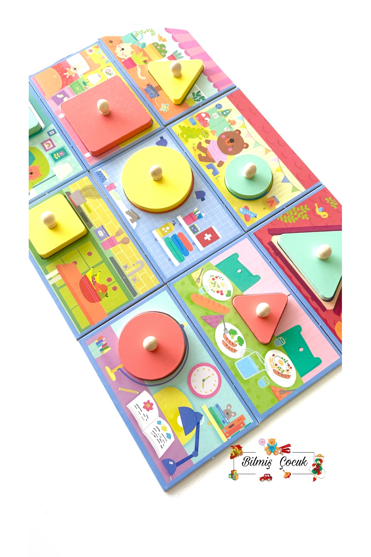 BİLMİŞ ÇOCUK Headu Progressive Babies Montessori Puzzle- Gelişen Bebekler Ahşap Parçalı ( 1 - 3 Yaş ) fotoğrafı 5 (önizleme)