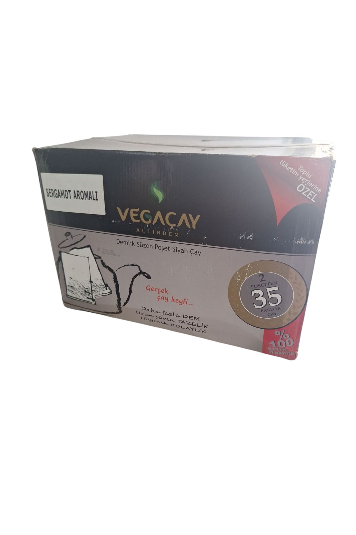 vegaçay Vega Altındem Bergamotlu 6 Kg Demlik Poşet Çay (BERGAMOT AROMALI)