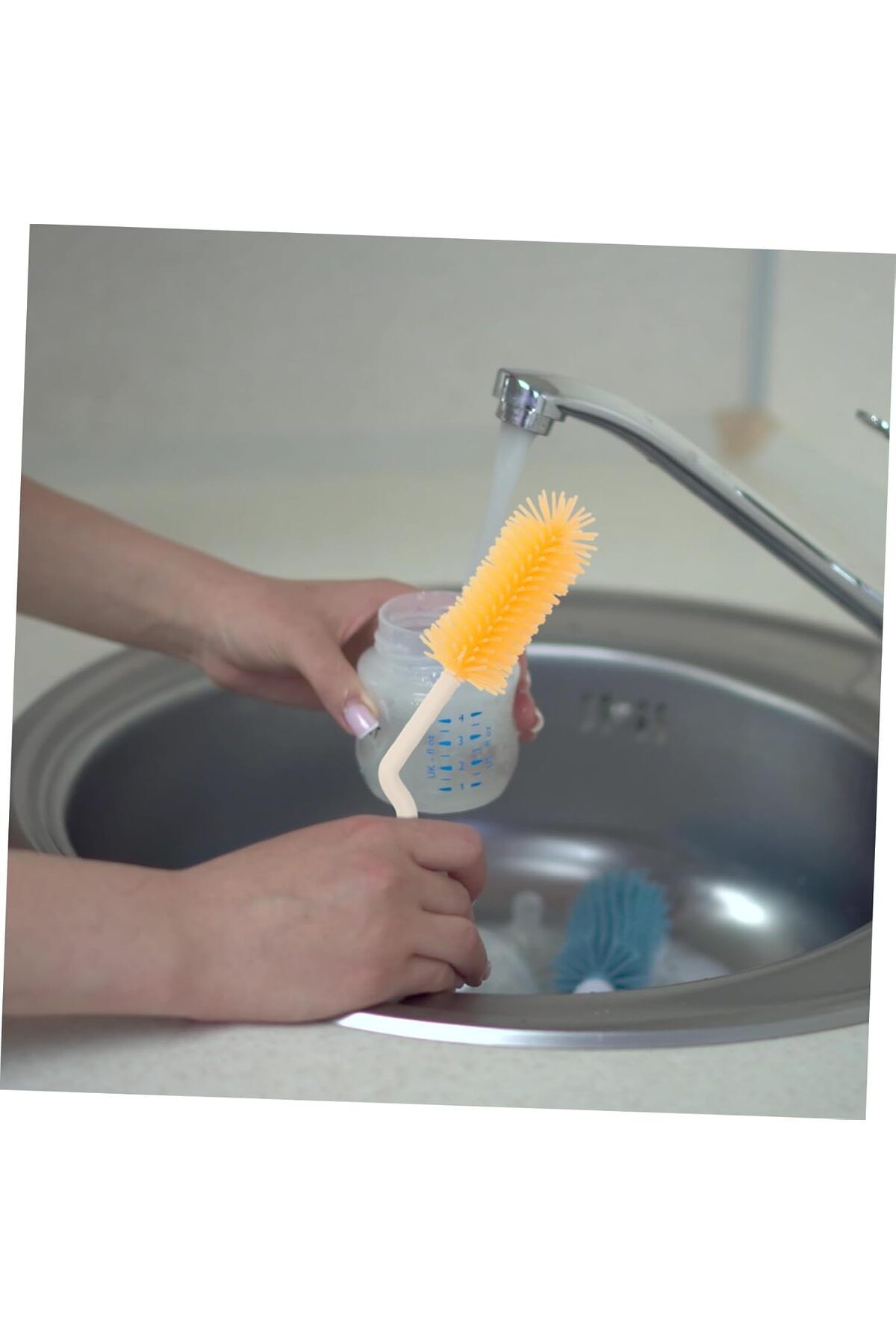 Yelajoy-Bottle Brush Set ,with Drying Rack,Soft Silicone Brush Head,Gift for New Parents 6