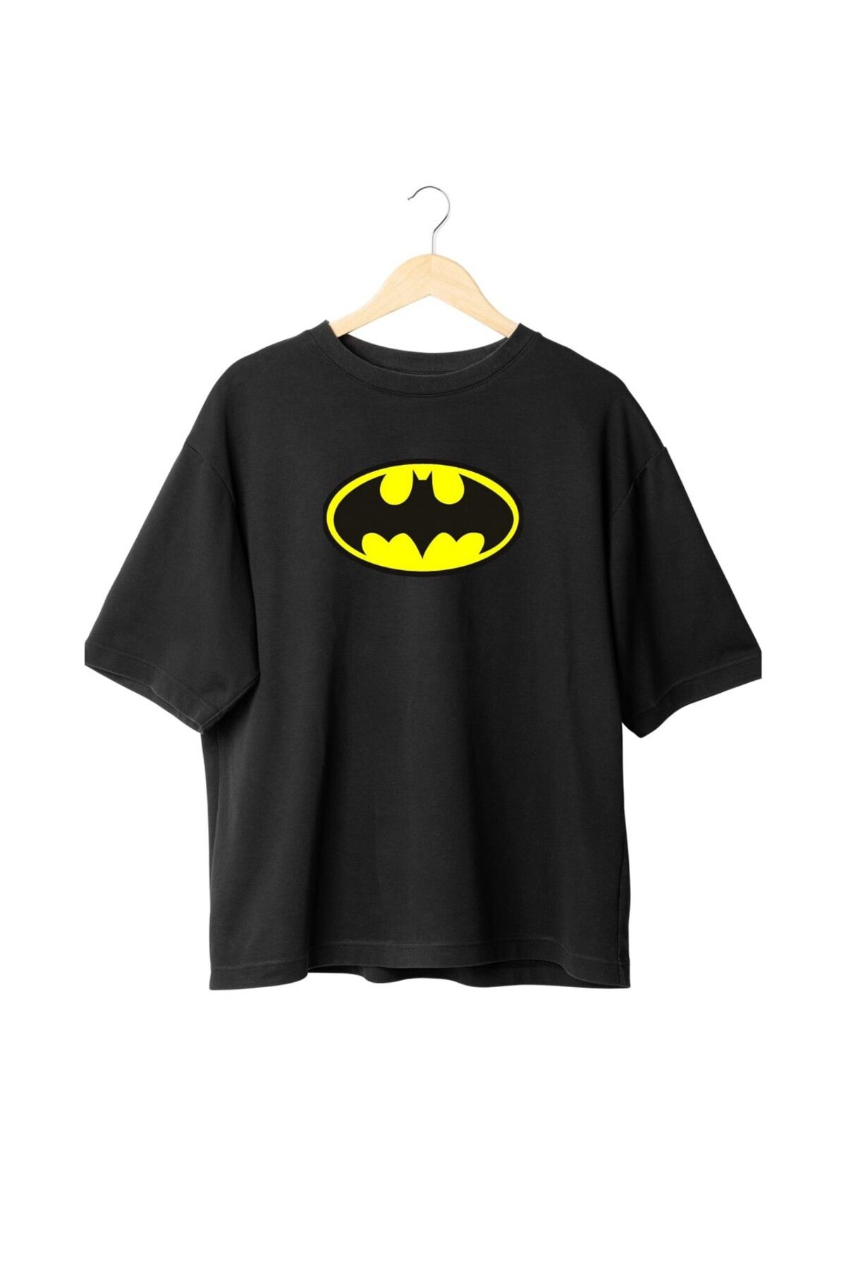 Panda Baskı Tekstil BATMAN OVERSIZE ÖZEL TASARIM BASKILI TSHİRT