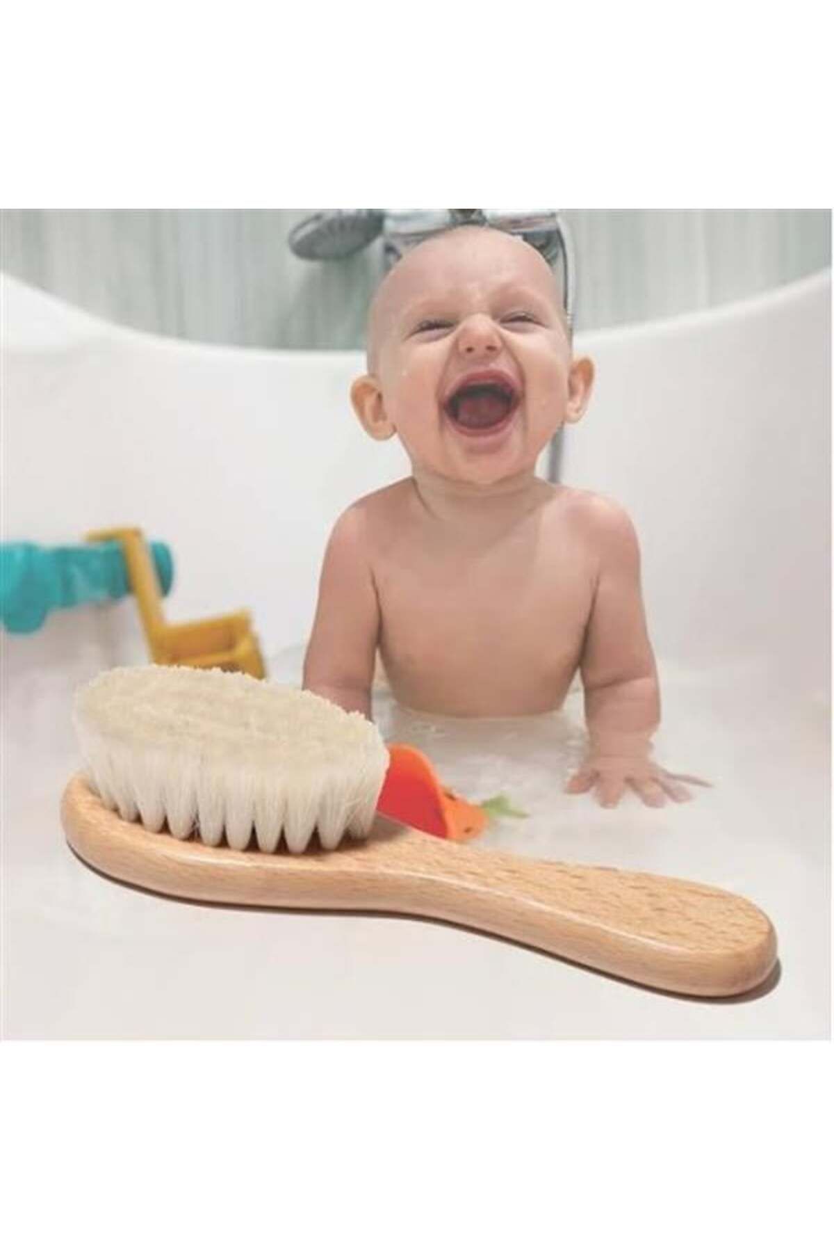 mikudesign Keçi Kılı Organik Bebek Banyo Tarağı