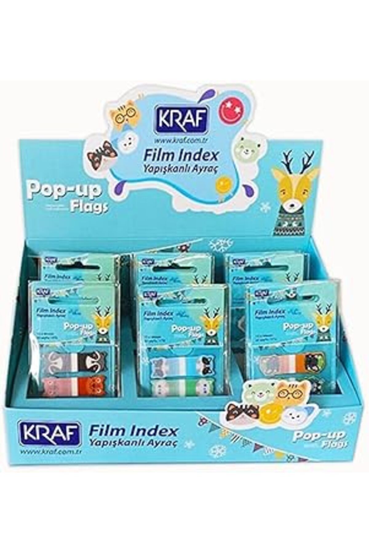 Mu Art Kraf Index Film (Pp) 15X44Mm Pop-Up 4'Lü X 20Yp Desenli 120'Li 41544