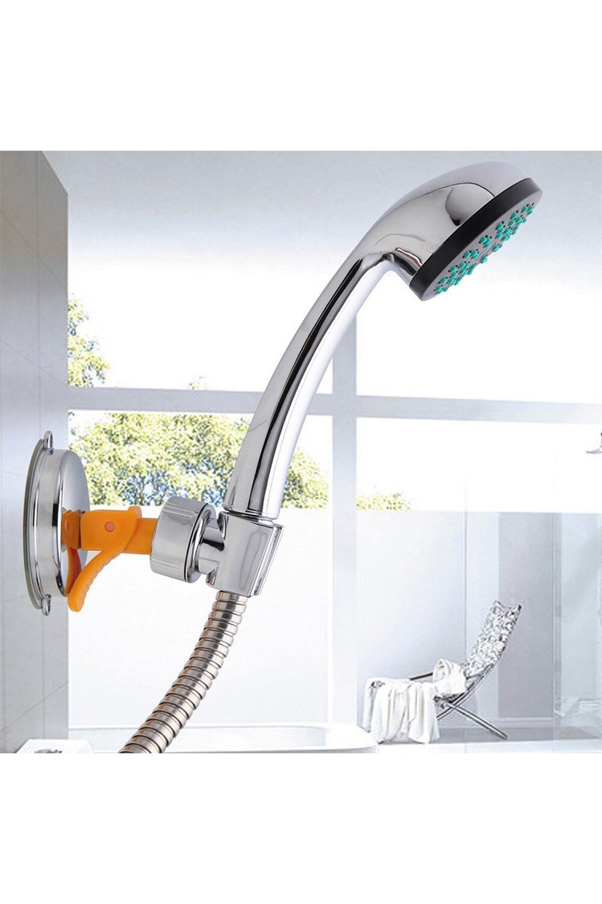 Outdoor Outlet Güçlü Vantuzlu Duş Başlığı Askısı Duş Başlığı Tutucu Aparat