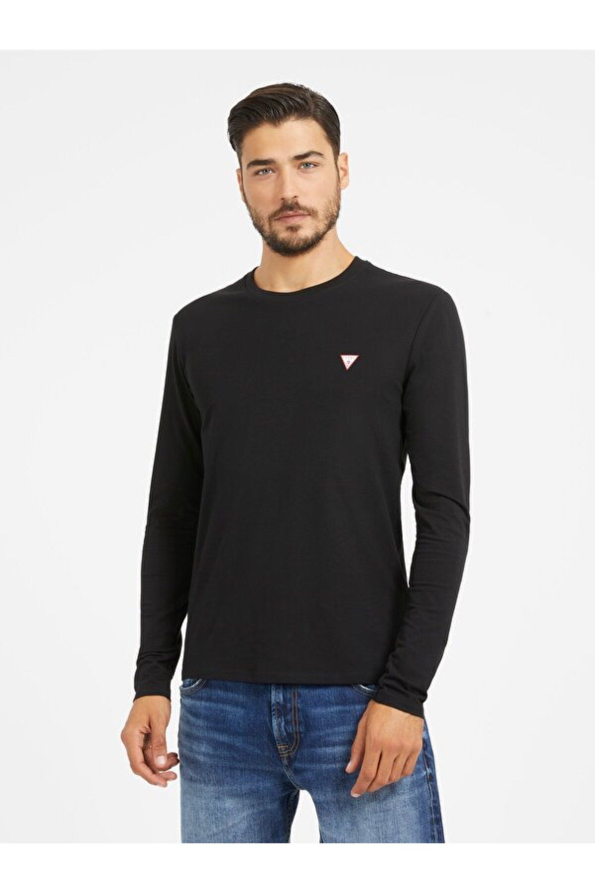 تی شرت مشکی مردانه Slim Fit Core Tee Guess