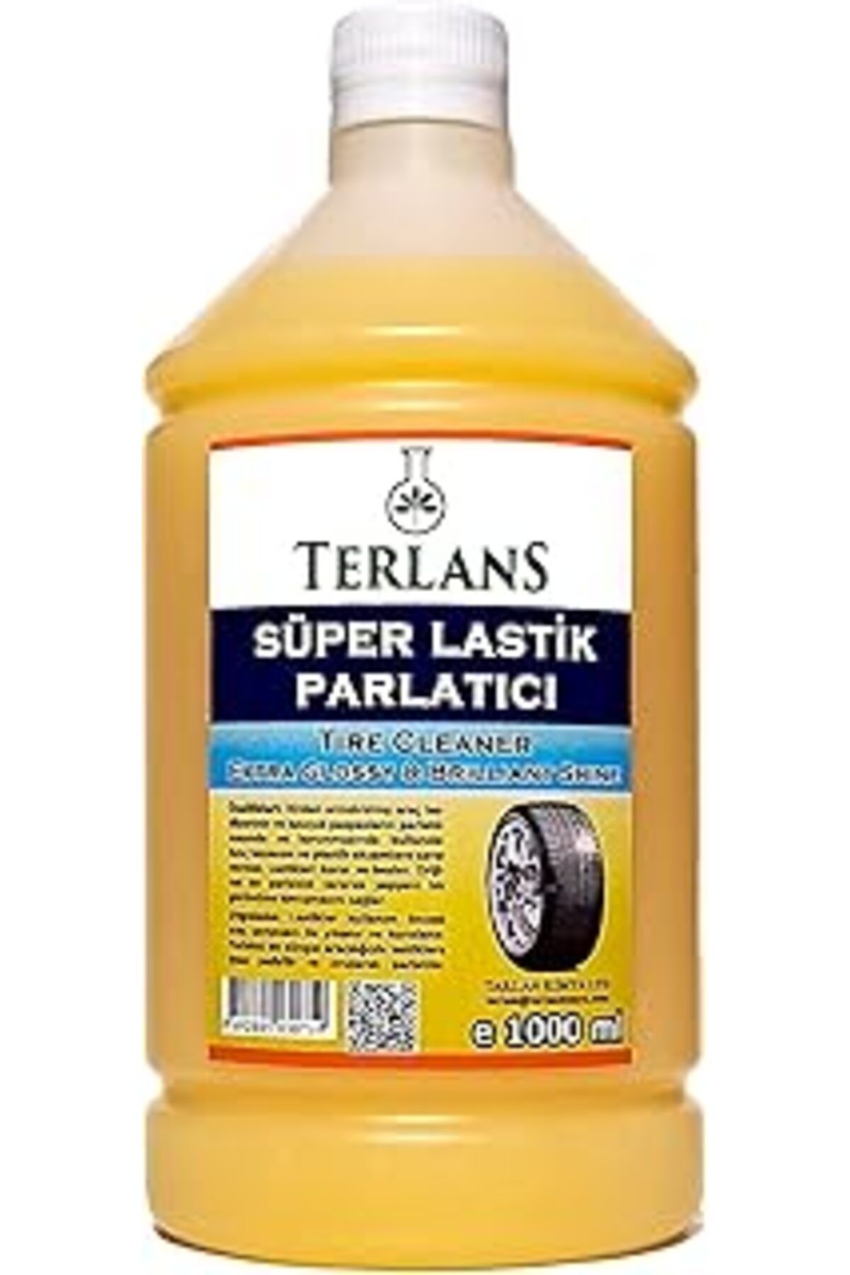 NETWORK ART TERLANS Lastik Parlatıcı 1 Litre & Uygulama Süngeri Tire Cleaner Extra Glossy