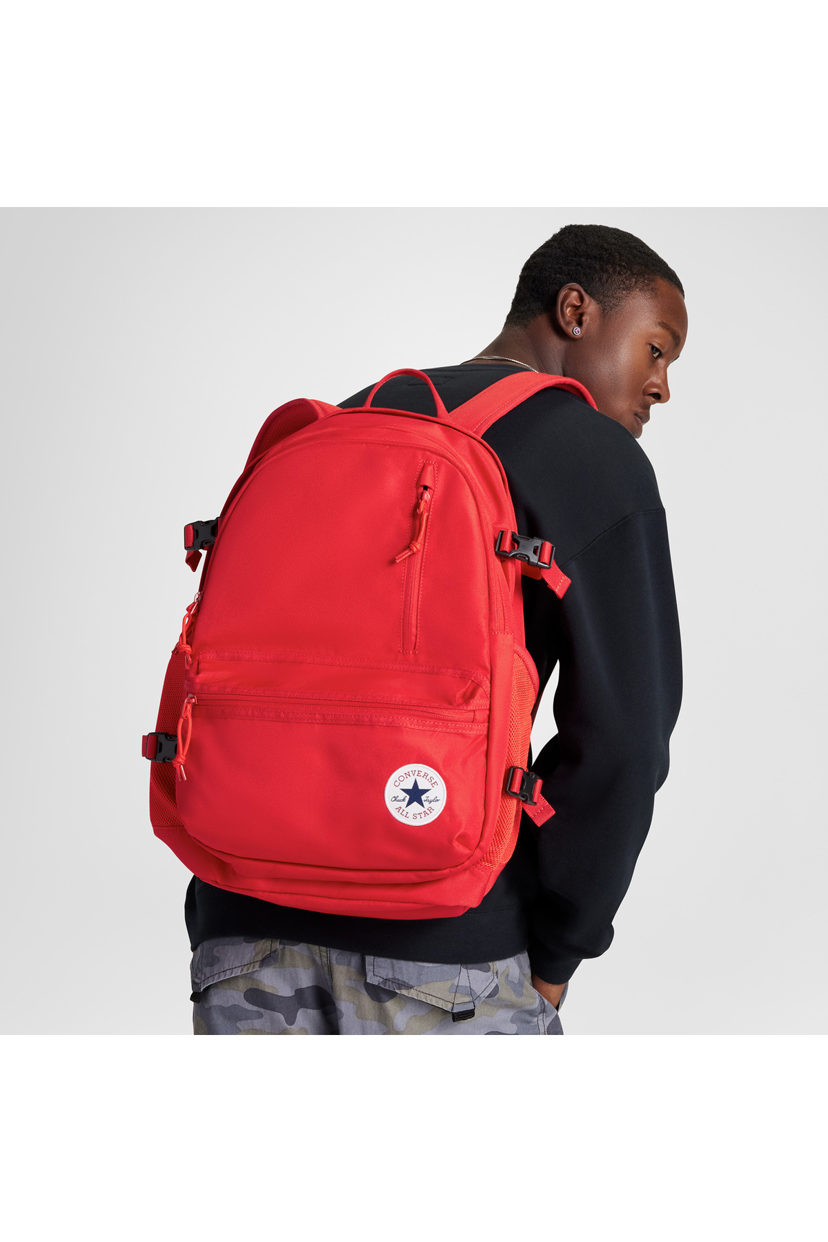 Converse  Straight Edge Unisex Kırmızı Sırt Çantası - Görsel 6